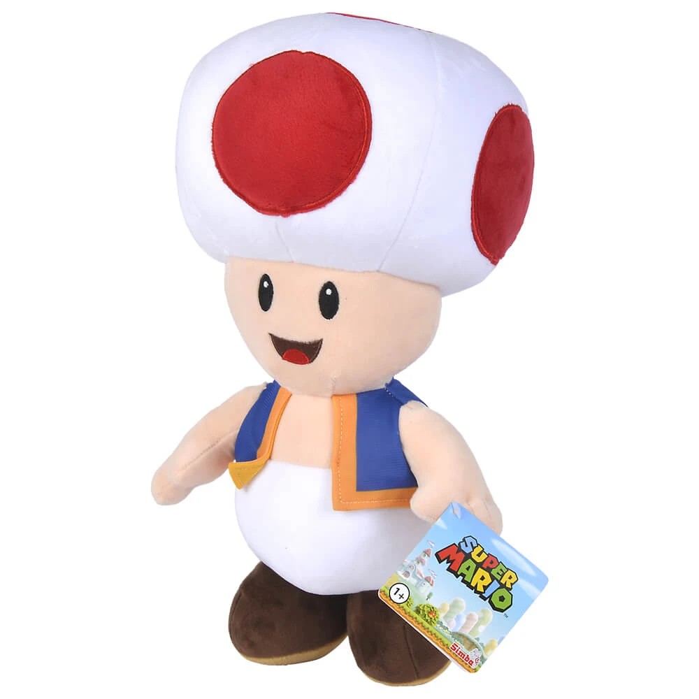 2 Super Mario Toad Jumbo 40cm Plush, 2 of 3