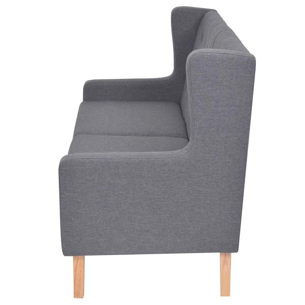 7 Vidaxl Sofa Set 2 Pieces Fabric - Grey, 7 of 10
