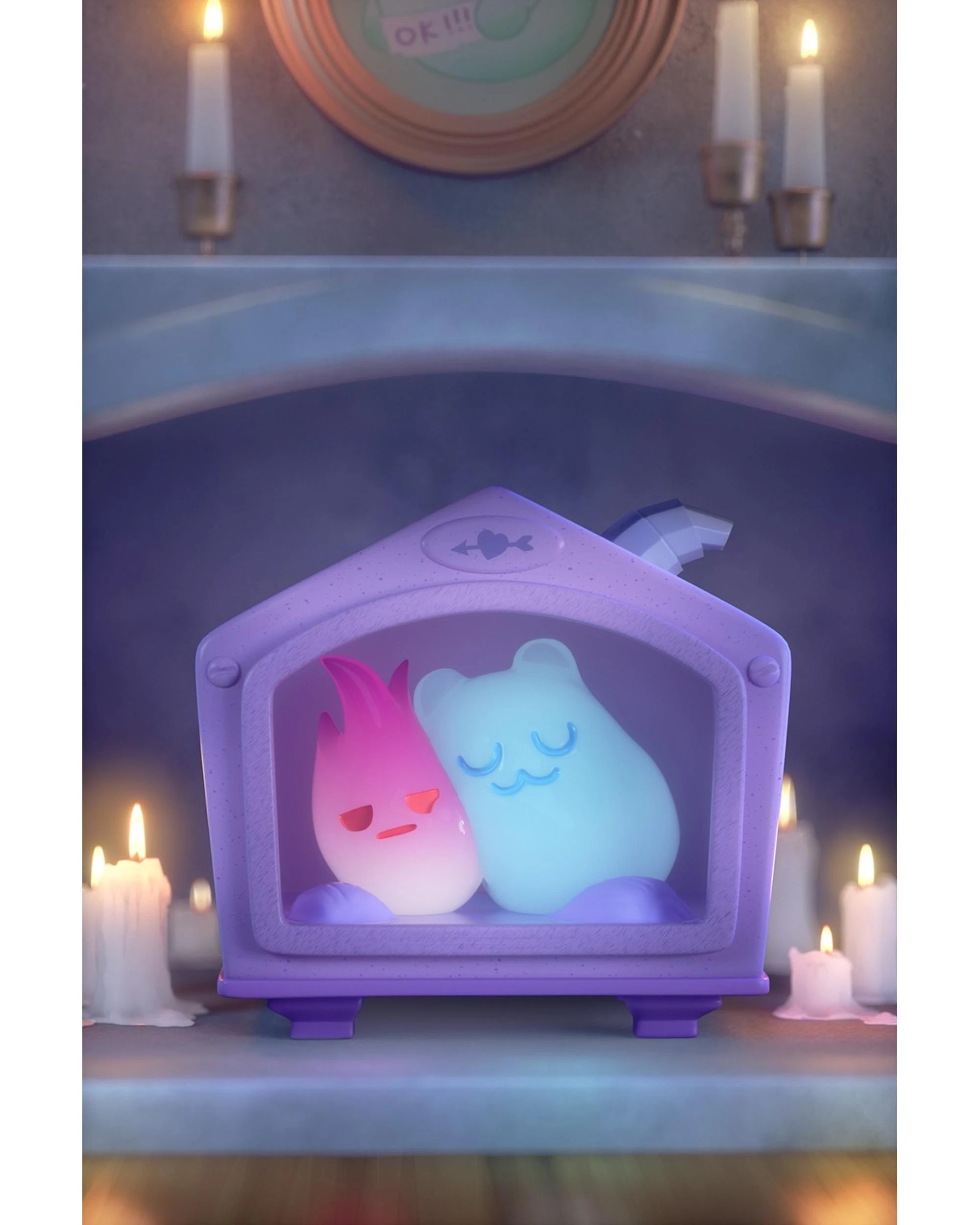 7 Finding Unicorn ShinWoo Ghost Bear House Series Figure Blind Box, 7 of 10