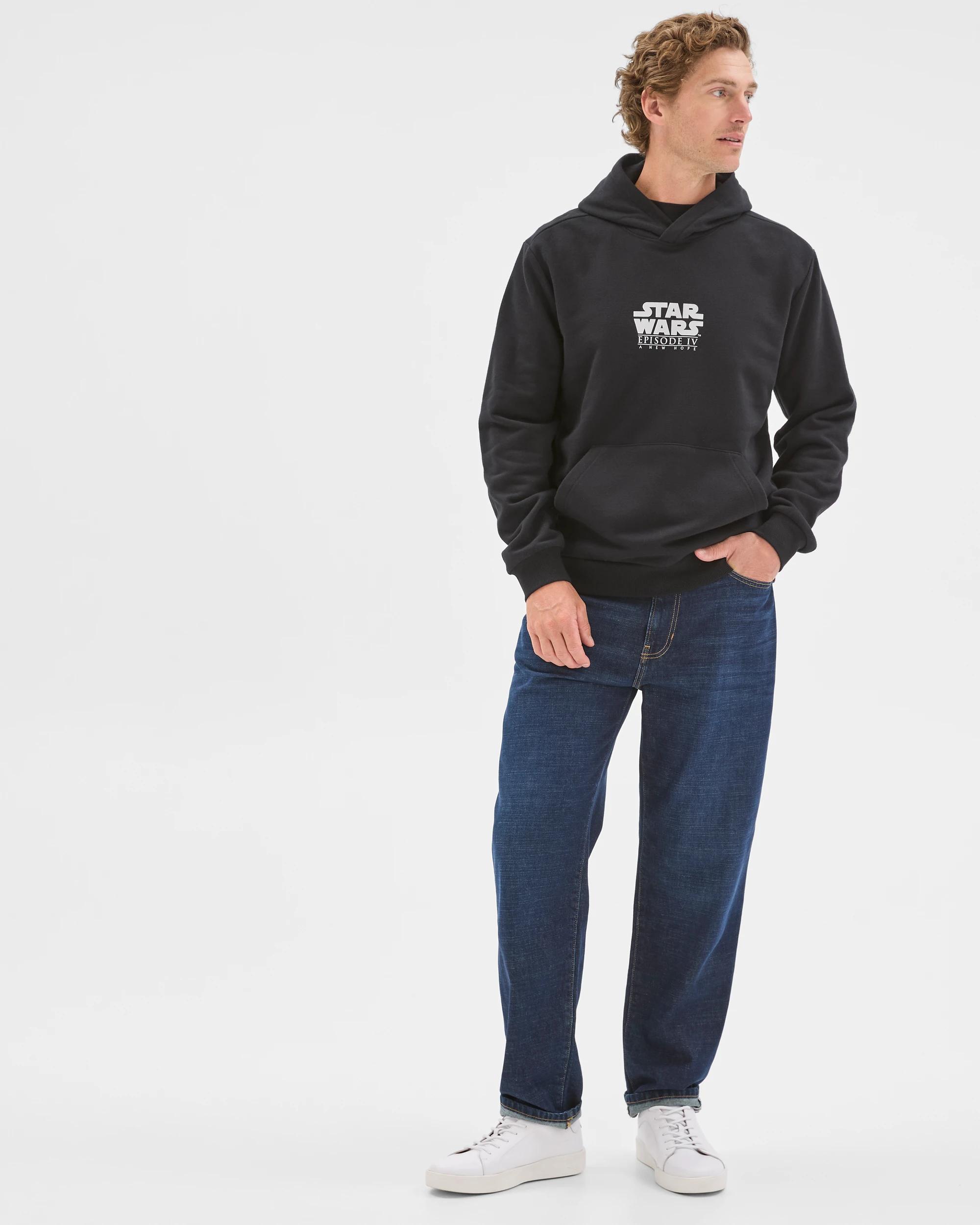 7 Star Wars Australian Cotton Blend Heavyweight Graphic Hoodie BLACK, 7 of 7
