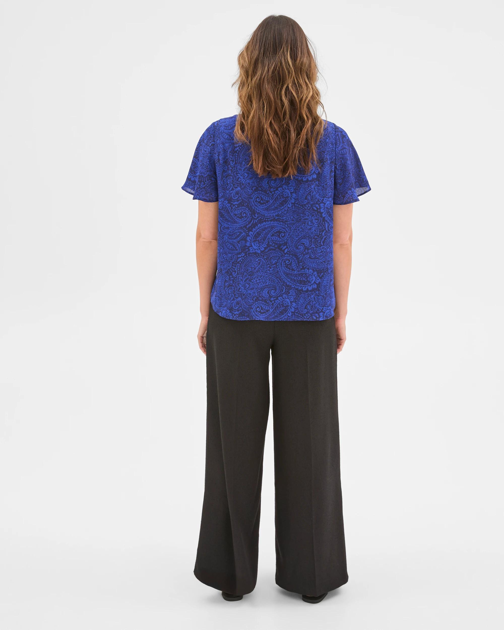 6 Preview Ella Crew Neck Blouse WINTER PAISLEY, 6 of 6