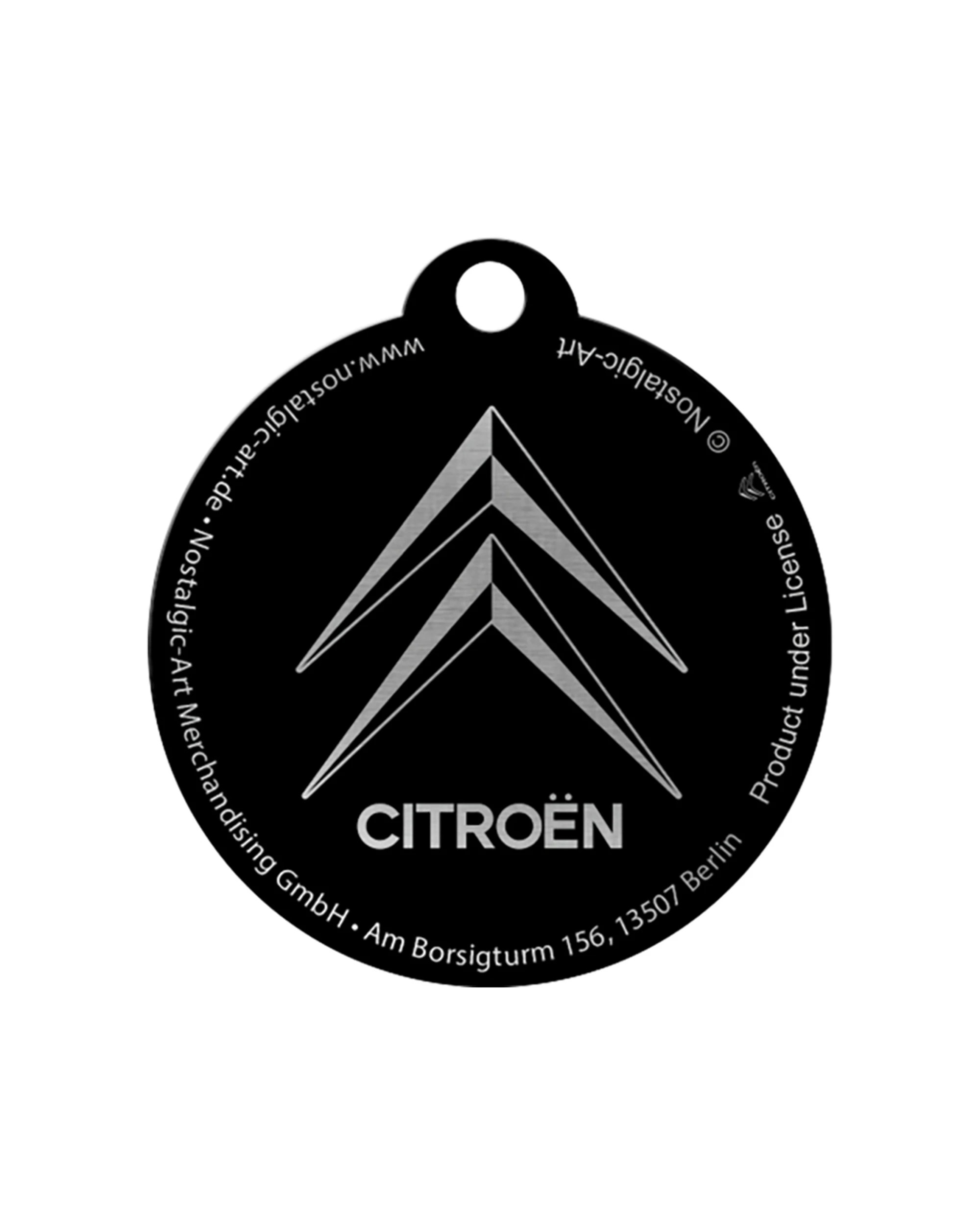 5 Nostalgic-Art Metal Round Keyring Citroen Tacho Stainless Steel - Multi, 5 of 5