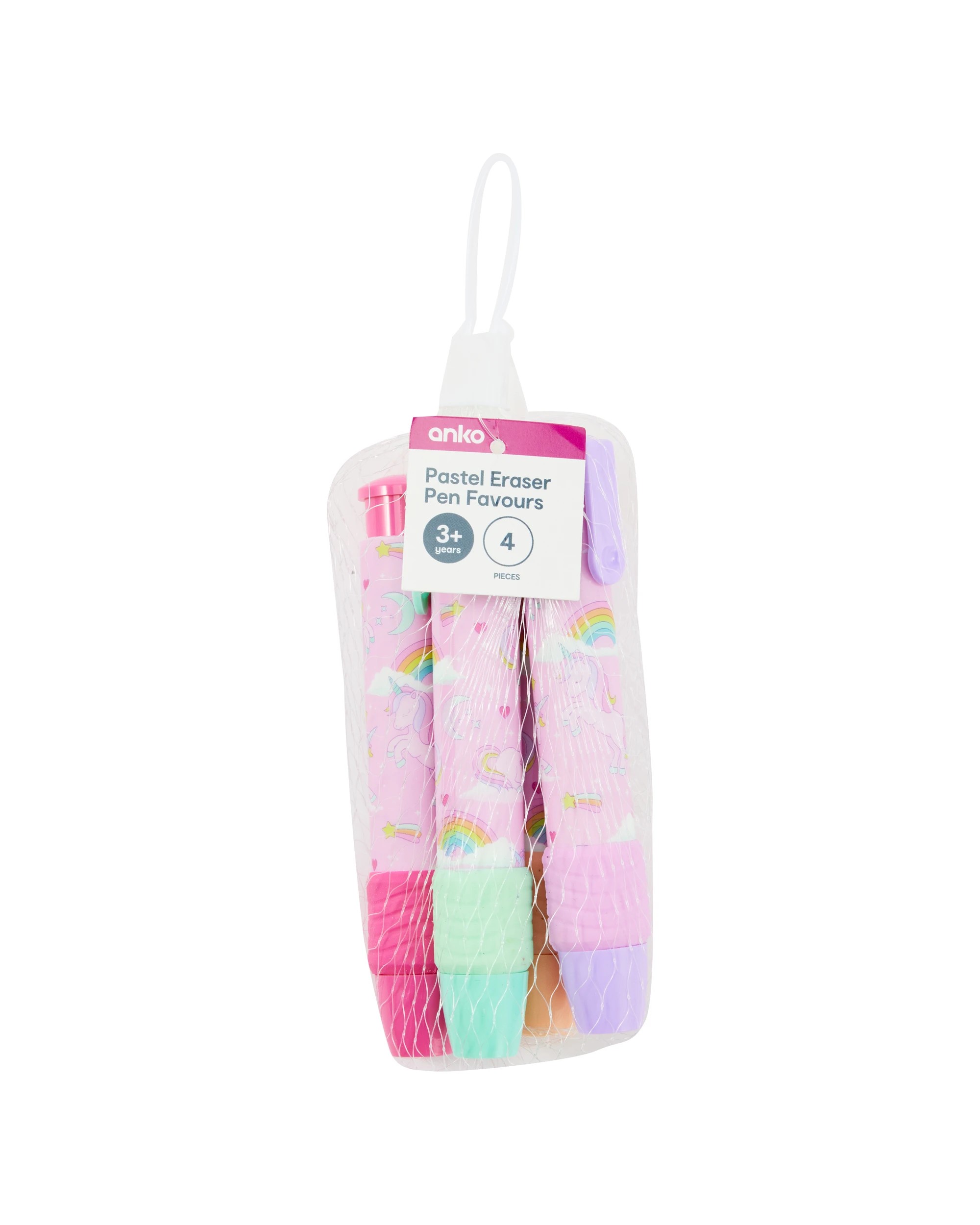 5 4 Piece Pastel Eraser Pen Favours, 5 of 5