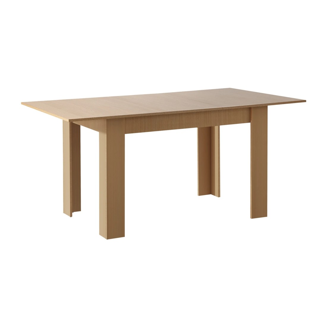1 Oikiture 160cm Extendable Dining Table Kitchen Restaurant Cafe Table
 - Natural, 1 of 8
