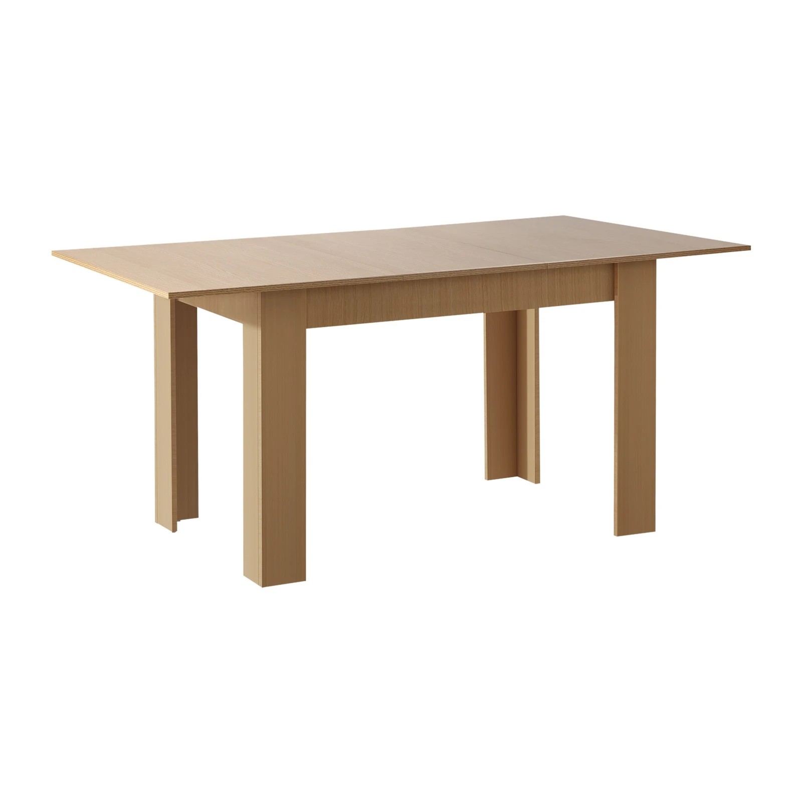 1 Oikiture 160cm Extendable Dining Table Kitchen Restaurant Cafe Table
 - Natural, 1 of 8