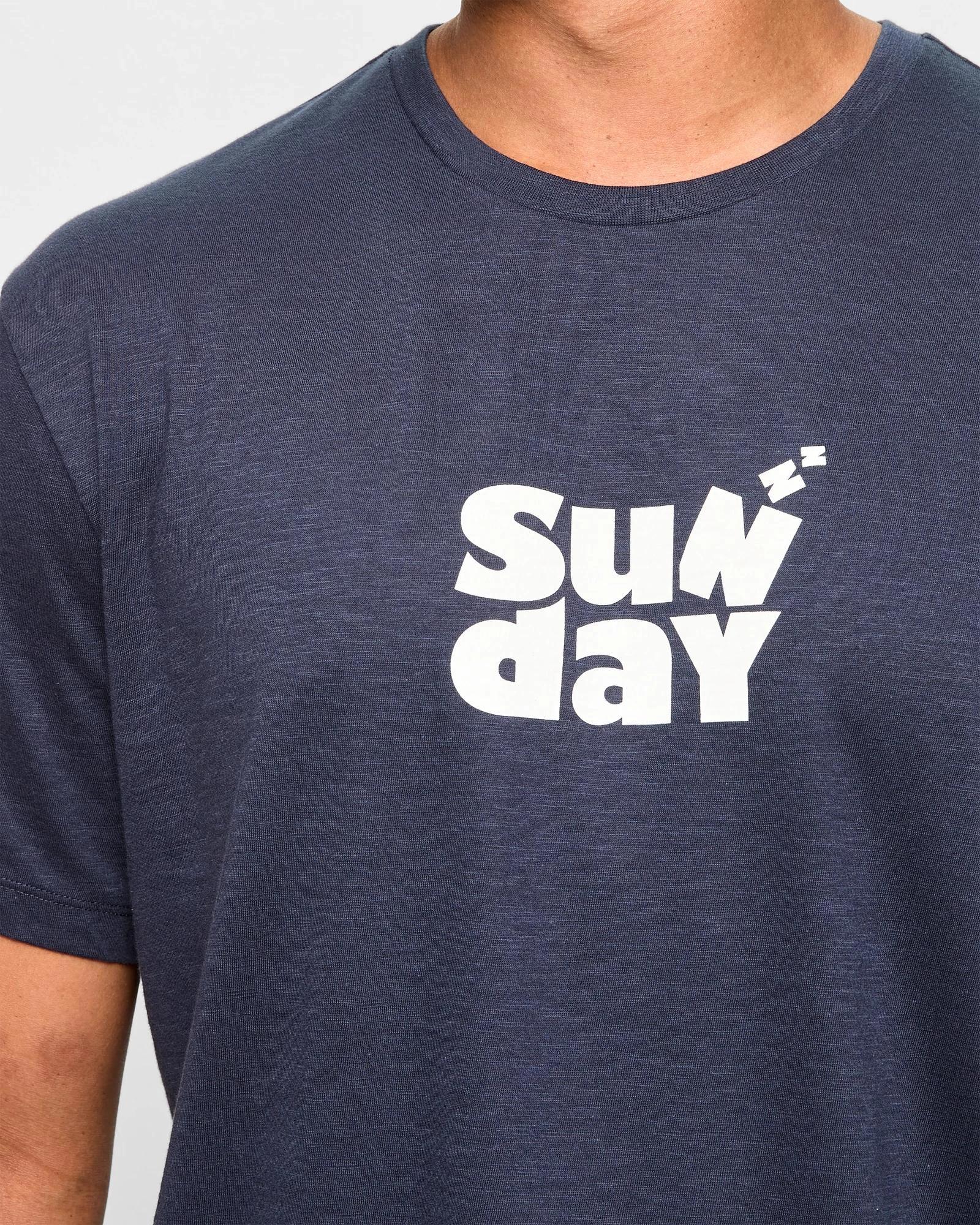 5 Maxx Australian Cotton Print Sleep T-Shirt NAVY BLUE, 5 of 5