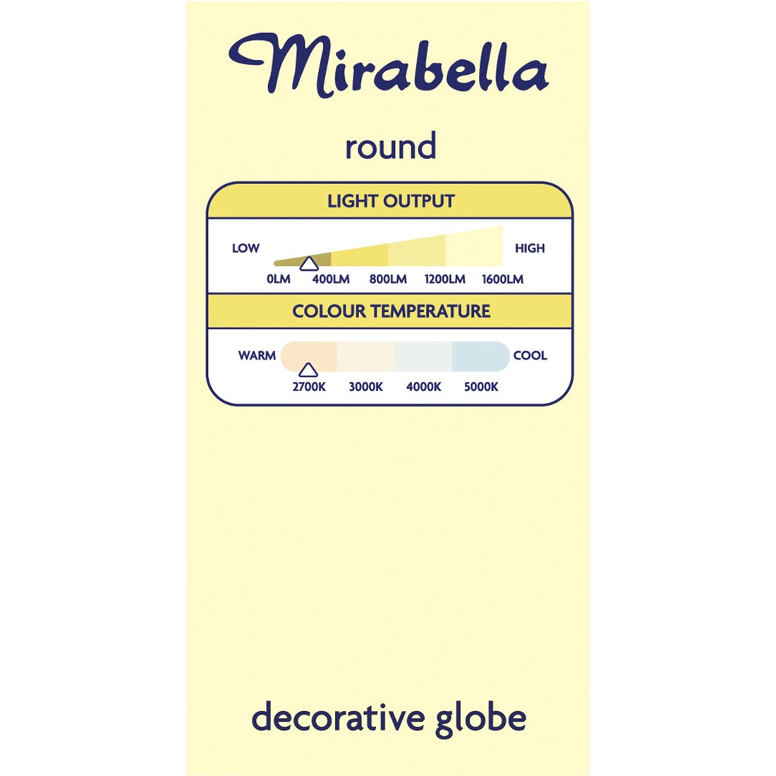 7 Mirabella E14 2W LED Filament Round Bulb, 7 of 7