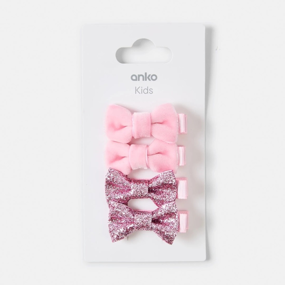 3 4 Pack Pink Bow Hair Clips, 3 of 3