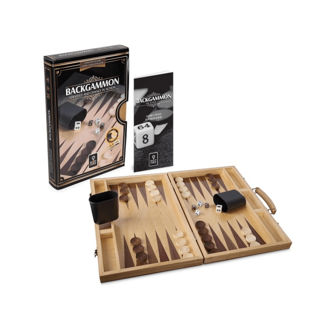 1 Heebie Jeebies Smart Brain 38cm Backgammon Board Game, 1 of 1