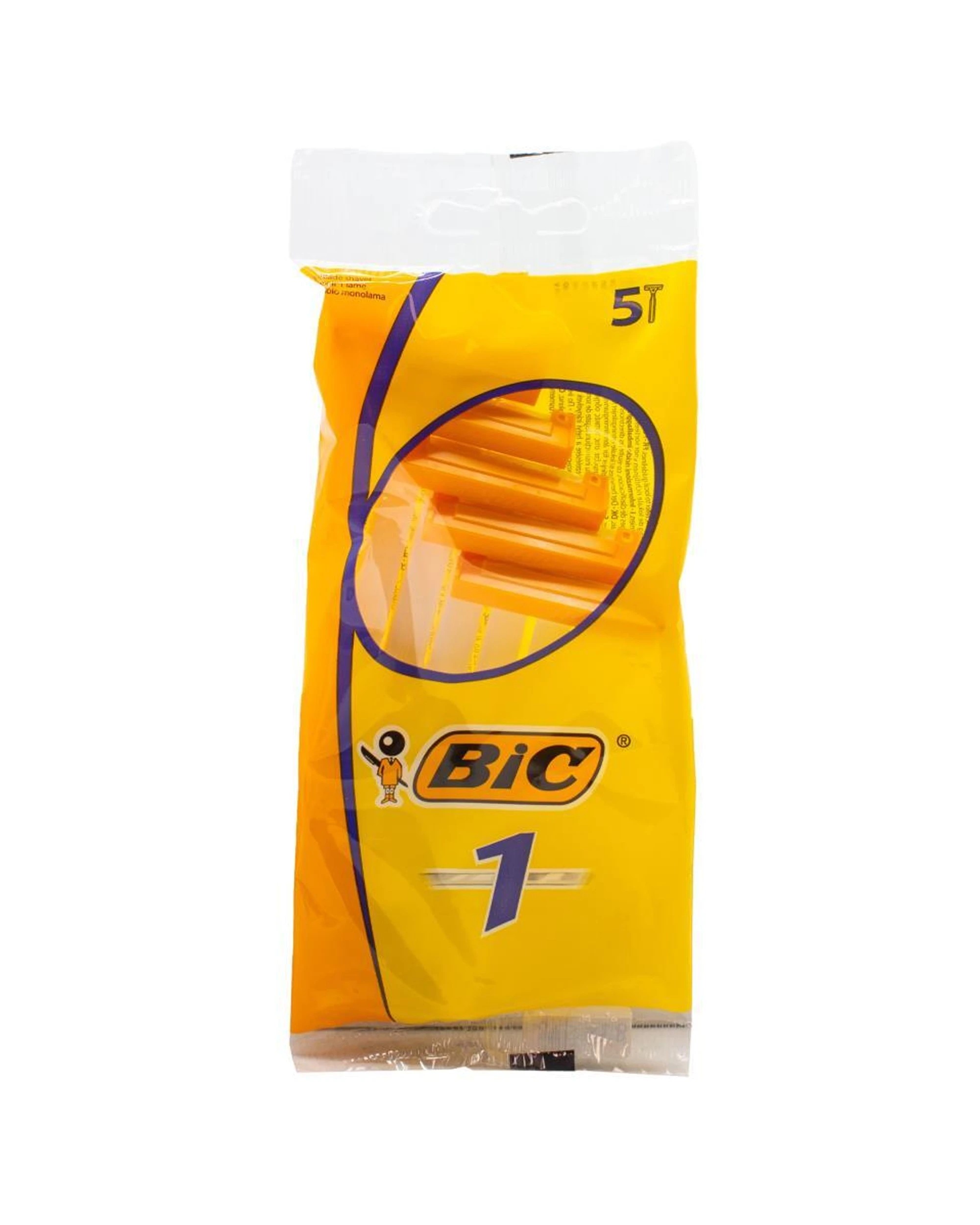 2 BIC Razors 1 Face Hair Removal Shaver Disposable For Men Pack Of 50 - Yellow, 2 of 3