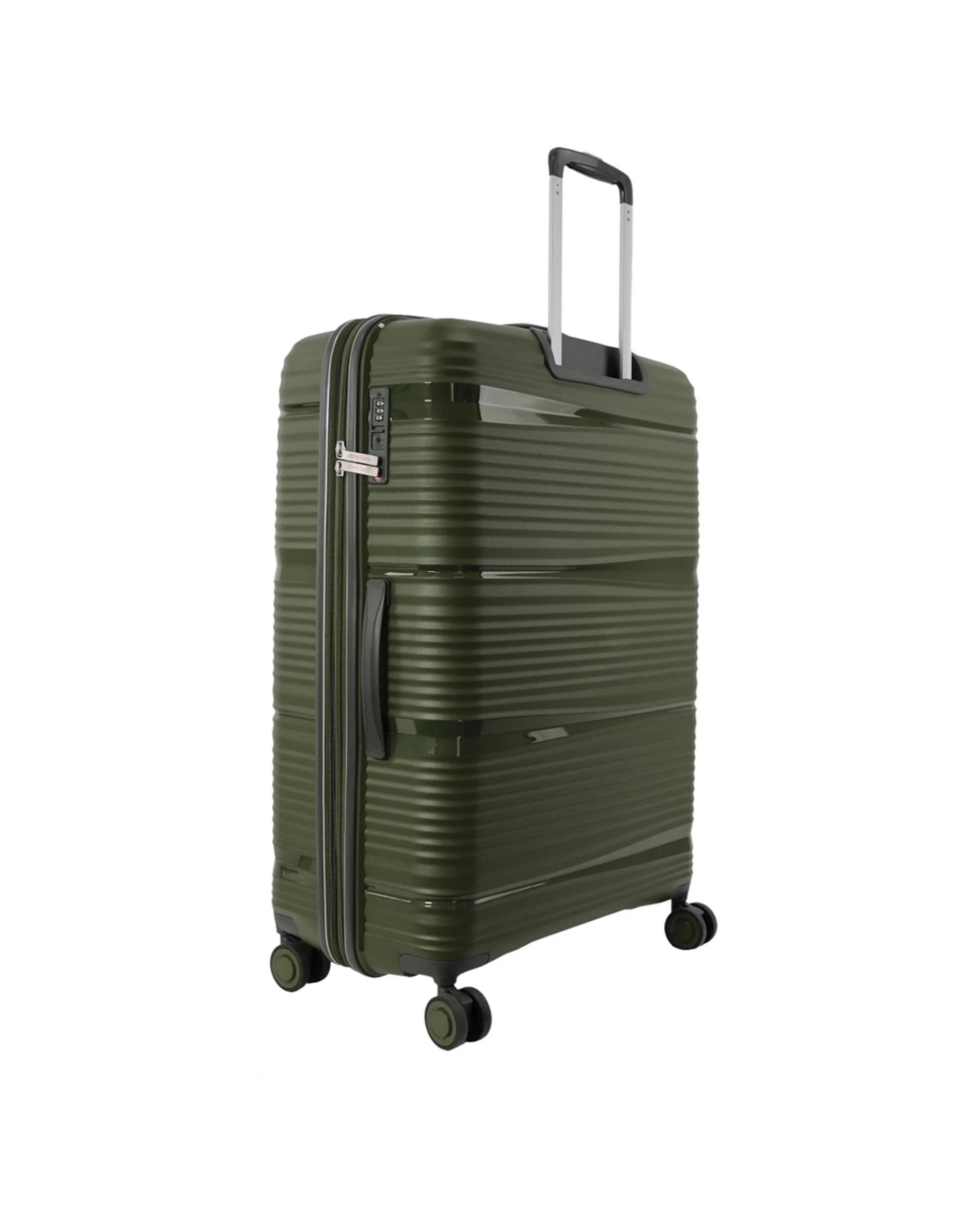 5 Pierre Cardin 2pc Polypropolene (PP) Large & Medium Luggage Suitcase Set - Green, 5 of 7