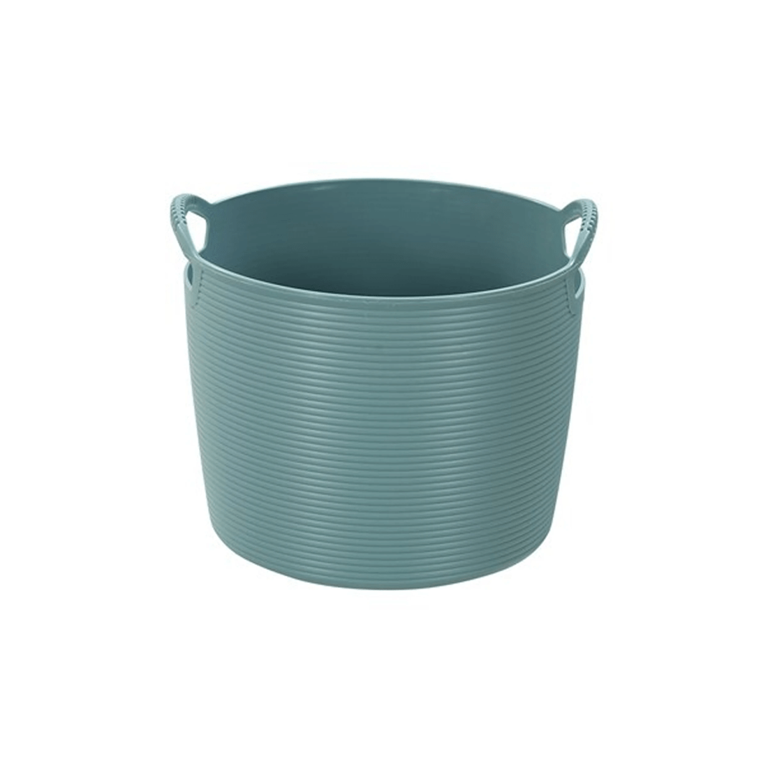 9 Boxsweden 5l Flexible Round Tub Storage Basket Home Organiser Integrated Handles
 - White, 9 of 9