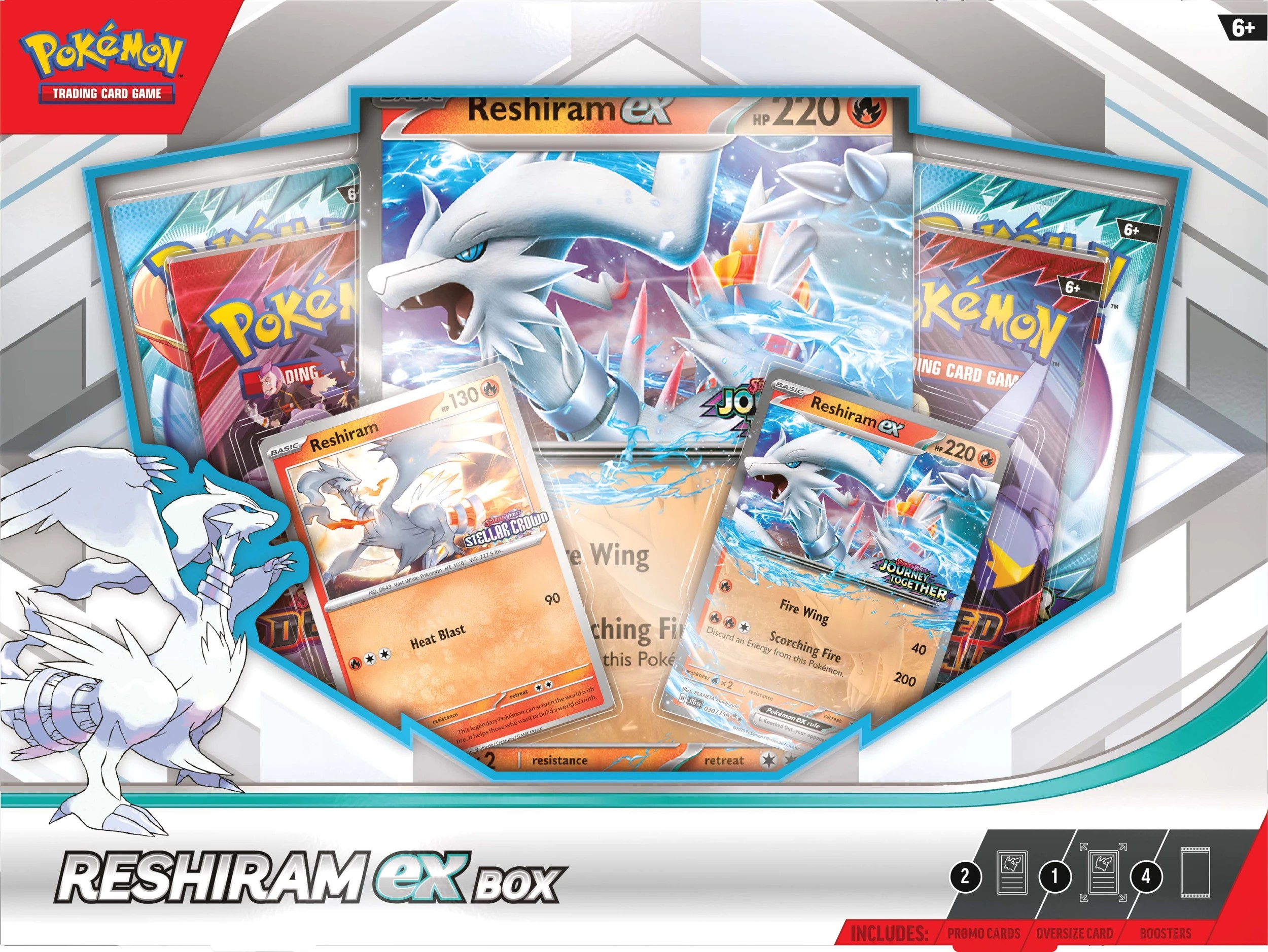 2 Pokemon Trading Card Game: Reshiram ex Box Pack, 2 of 4