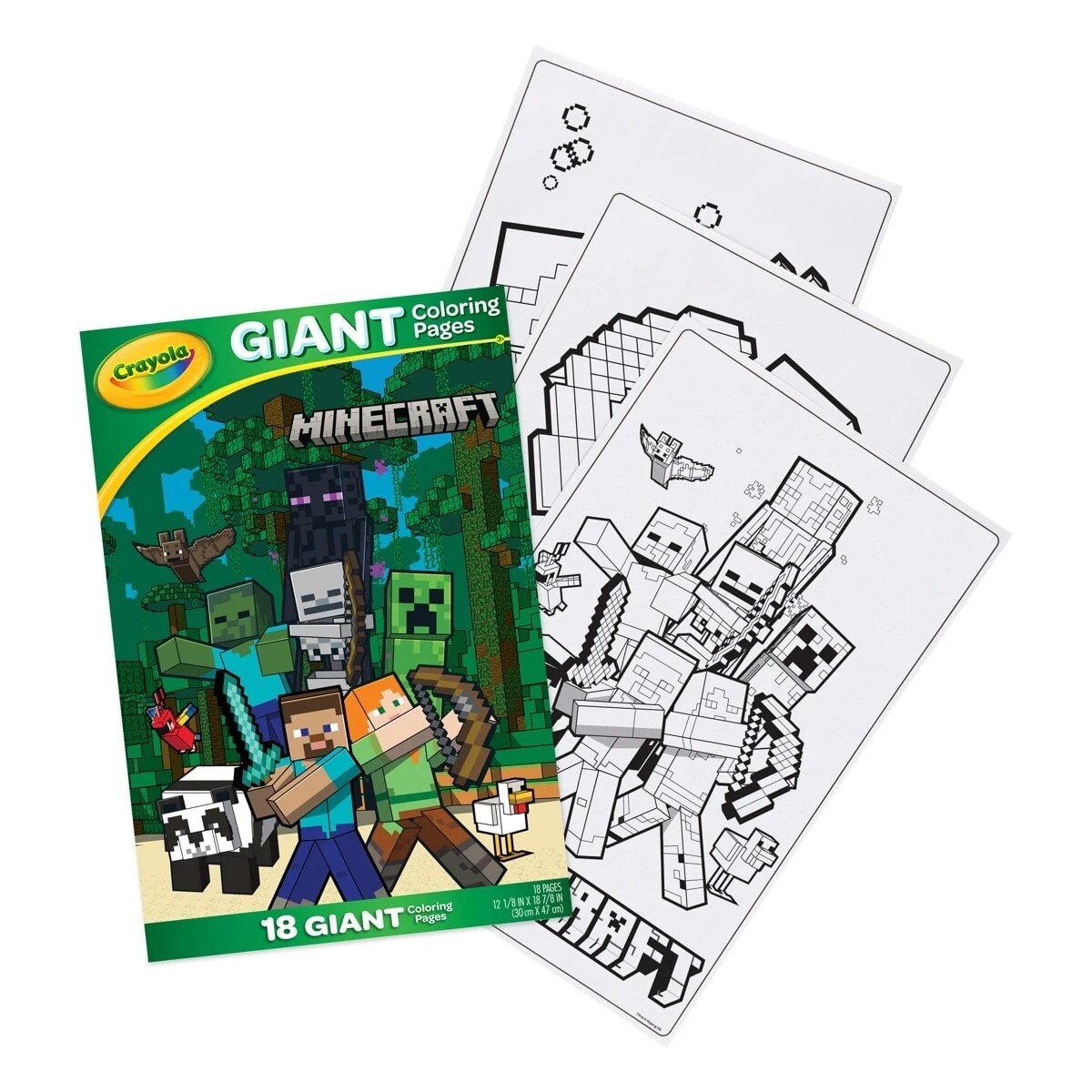3 Crayola Giant Coloring Pages - Minecraft, 3 of 4