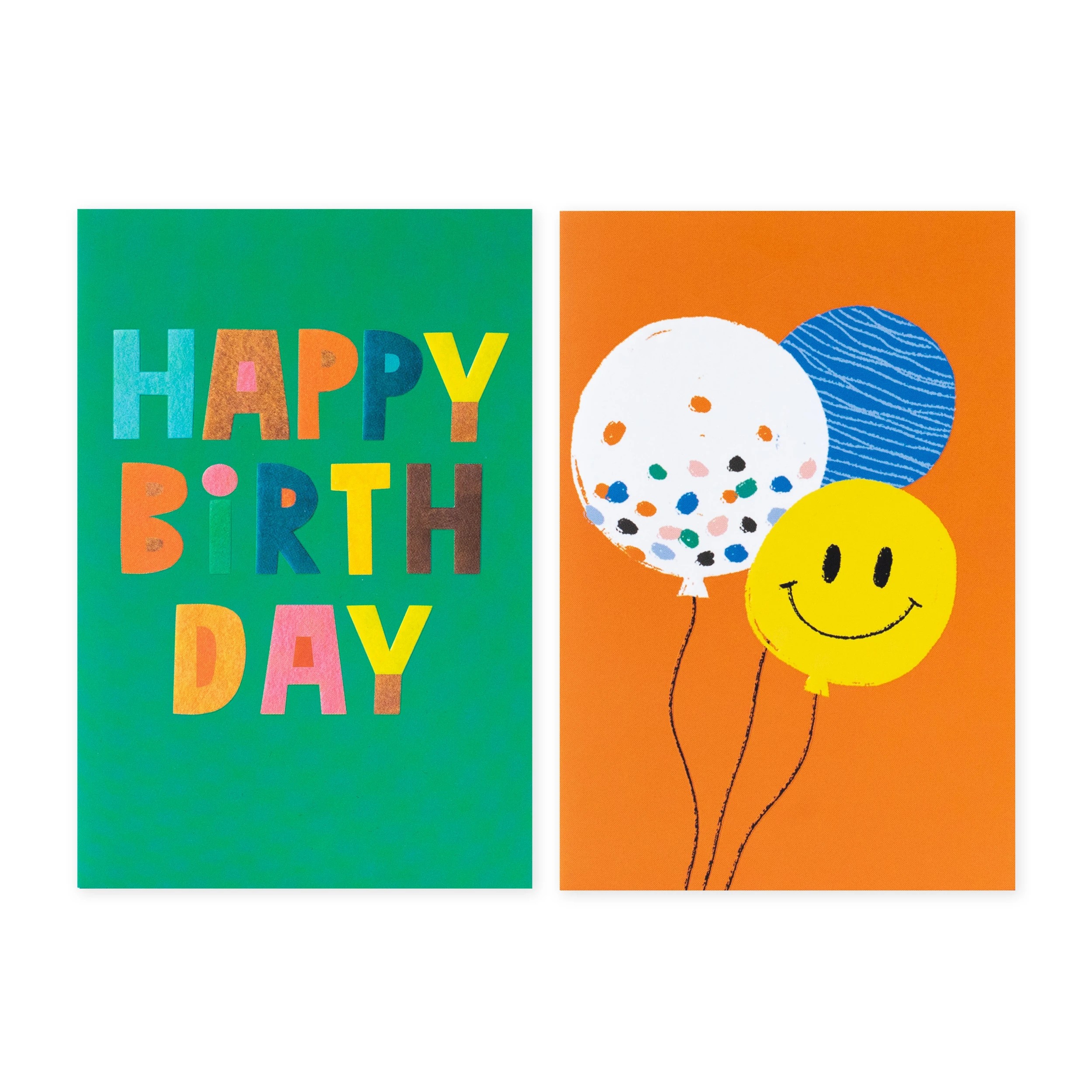 2 12 Pack Hallmark Birthday Cards - Bright Happy Birthday and Smiley Balloons, 2 of 4