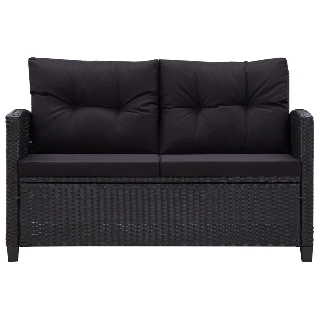 3 vidaXL Garden sofa Light Weight - Black, 3 of 8