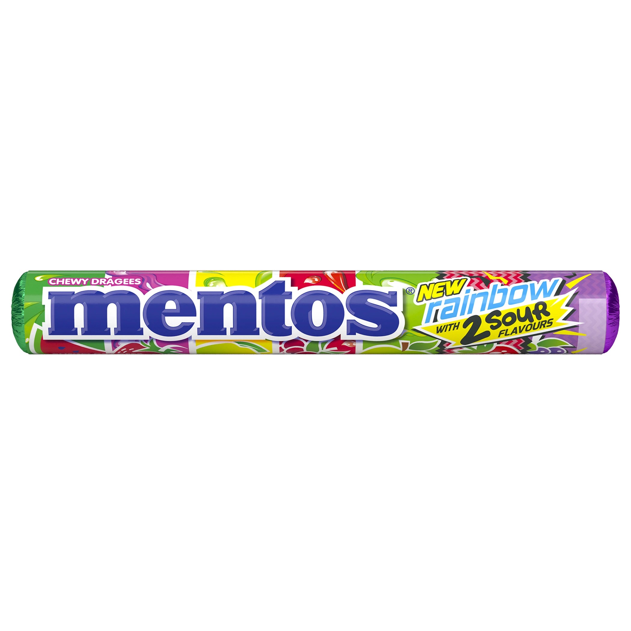 1 Mentos Candy Rainbow Roll Chewy Dragees 37.5g, 1 of 4