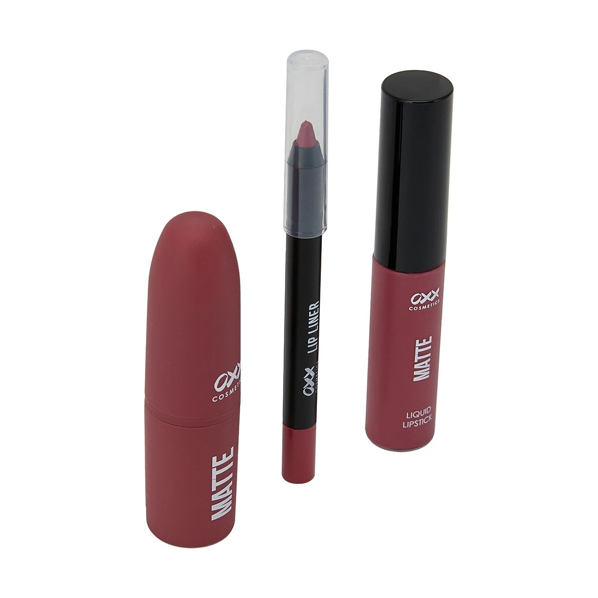 3 OXX Cosmetics 3 Piece Matte Lip Kit - Sultry, 3 of 10