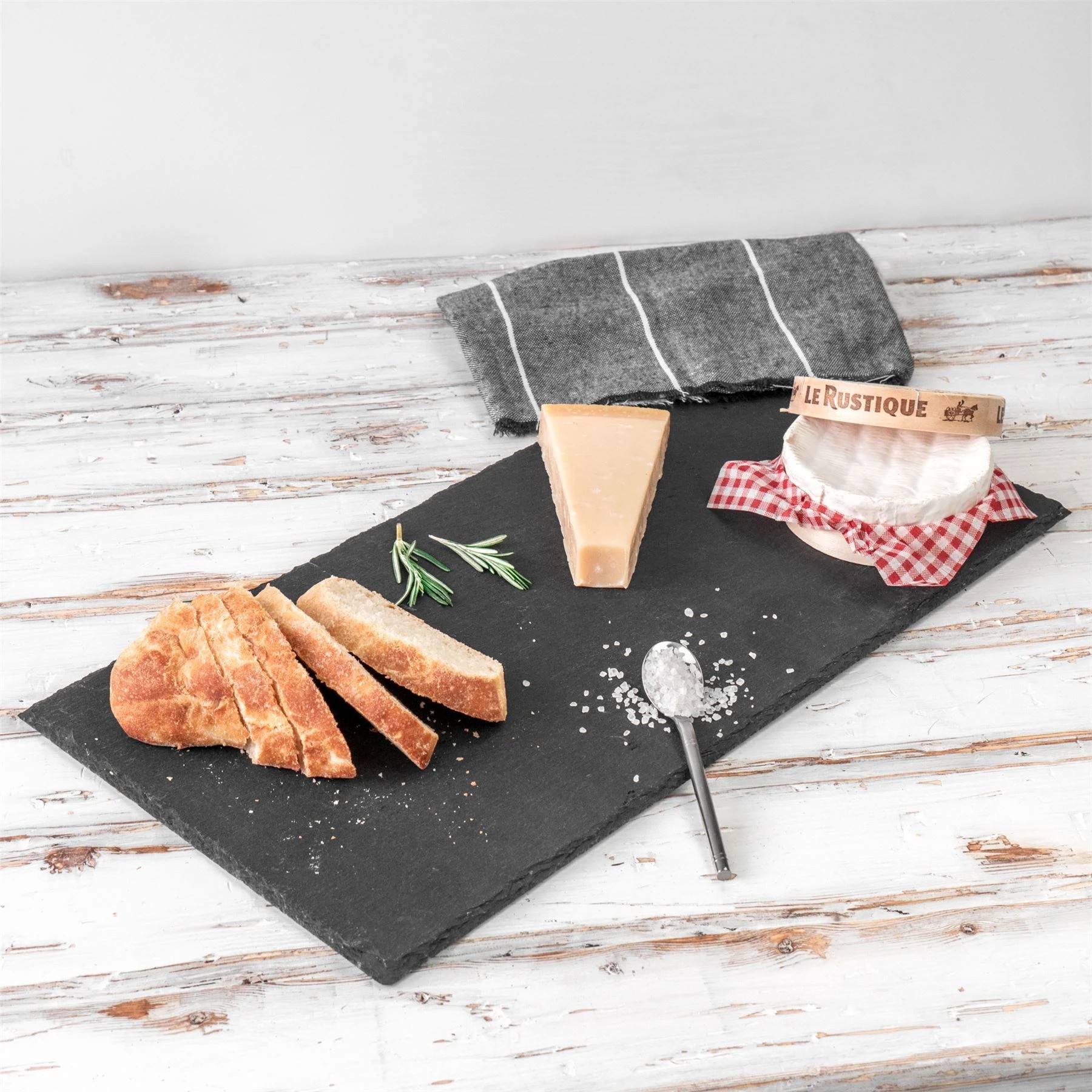 3 Argon Tableware Slate Food Starter Side Plate - 29 x 12 cm - Pack of 6 - Grey, 3 of 5