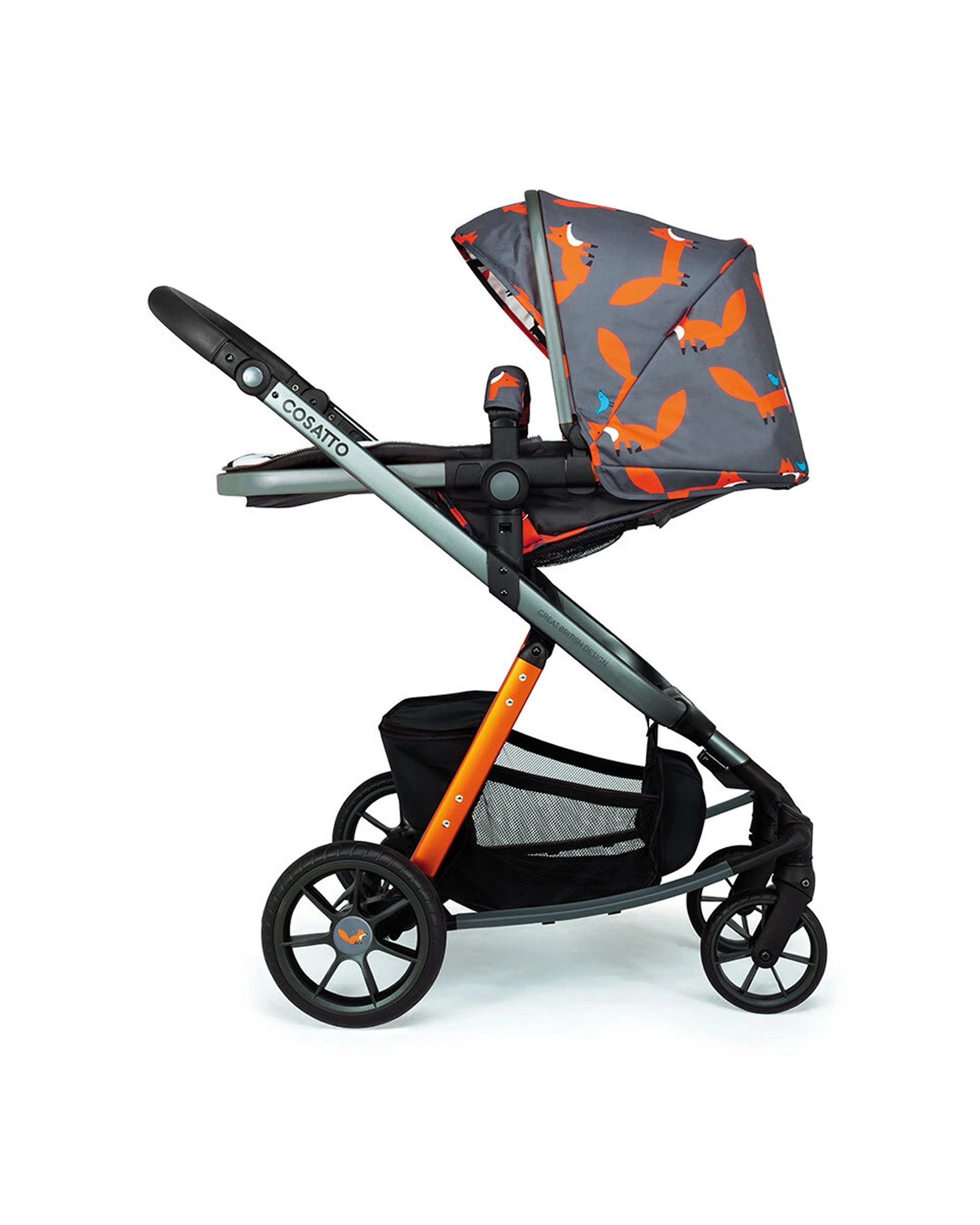 3 Cosatto Giggle Quad Pram & Push Chair 0m+ Reversible Seat Premium Mr Fox - Multi, 3 of 7