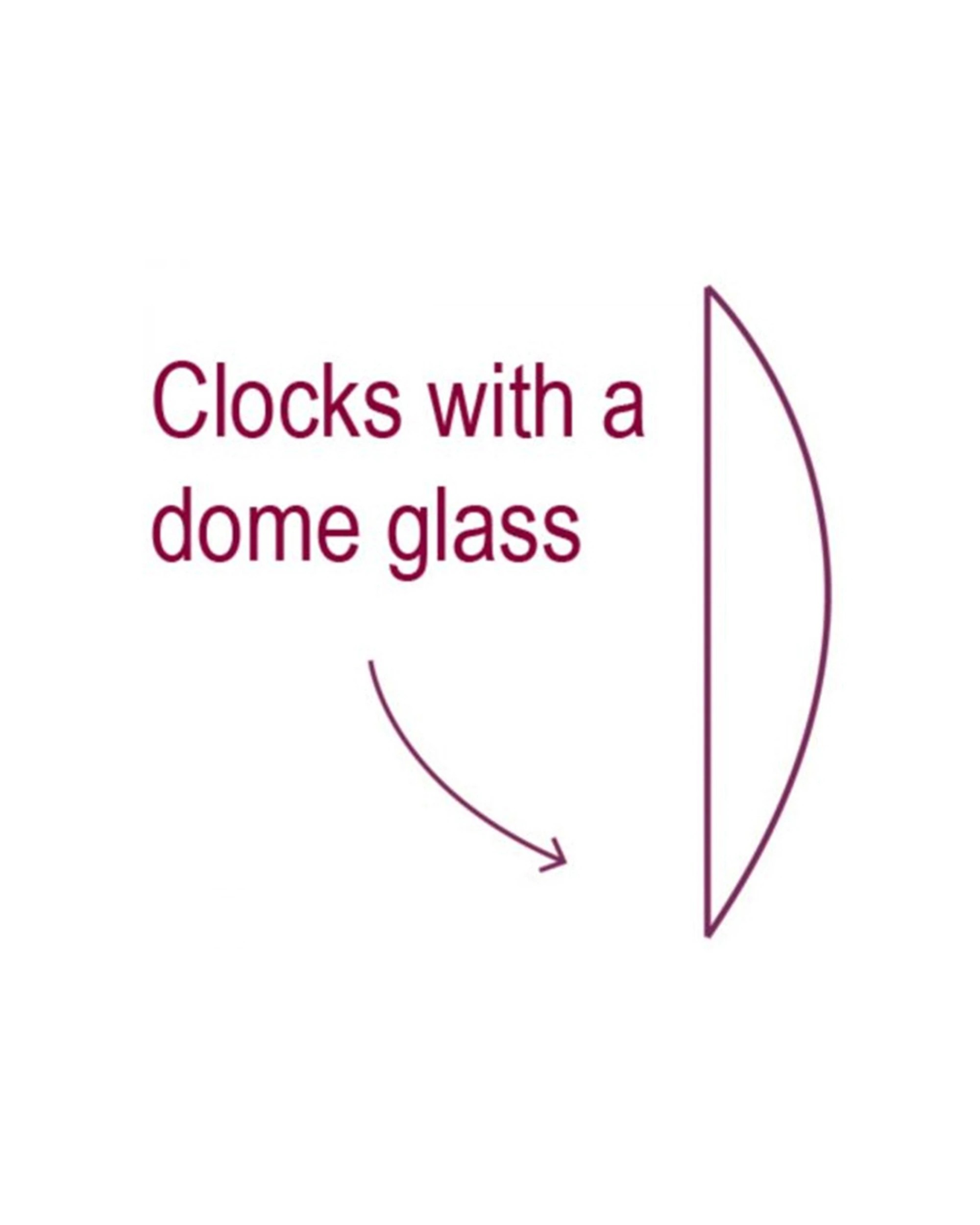 3 LENI Classic 30cm Wall Clock Silent Sweep Dome Glass Lens Easy Read Numbers - Black, 3 of 3