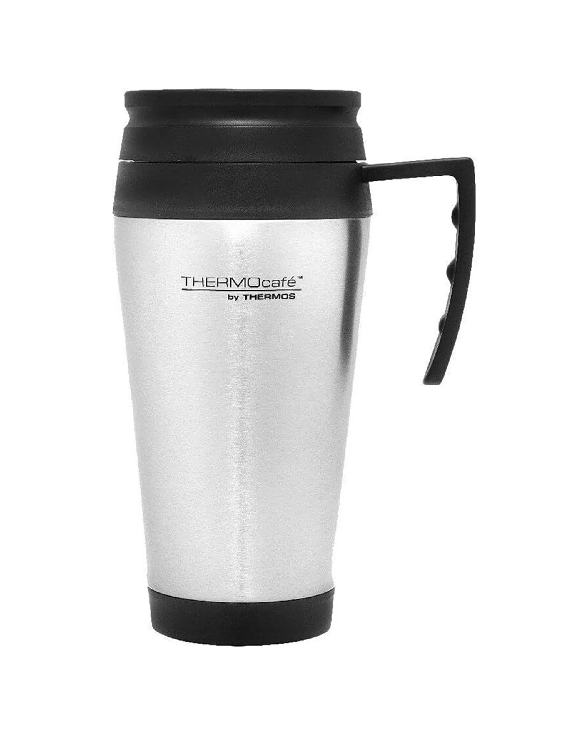 1 Thermocafe Stainless Steel Outer Foam Insulated Travel Mug 400Ml - Silver, 1 of 1