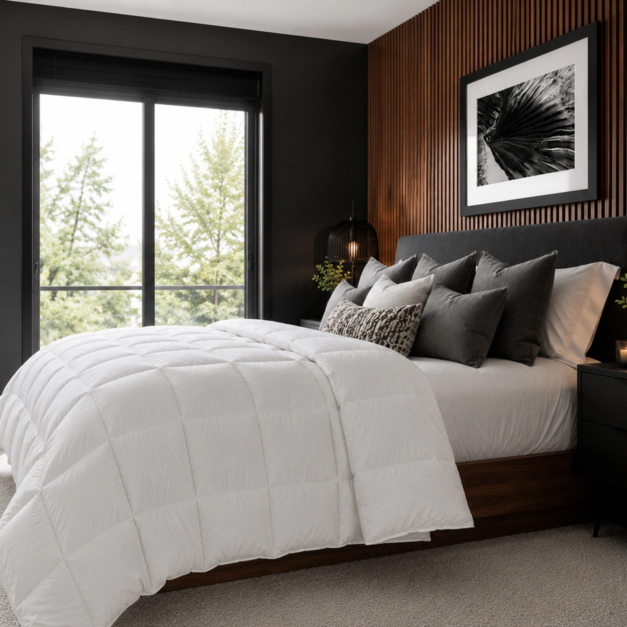 3 Royal Comfort 500GSM 85% Goose Feather 15% Down Quilt Elevated Loft Luxury - Queen Bed - White, 3 of 4