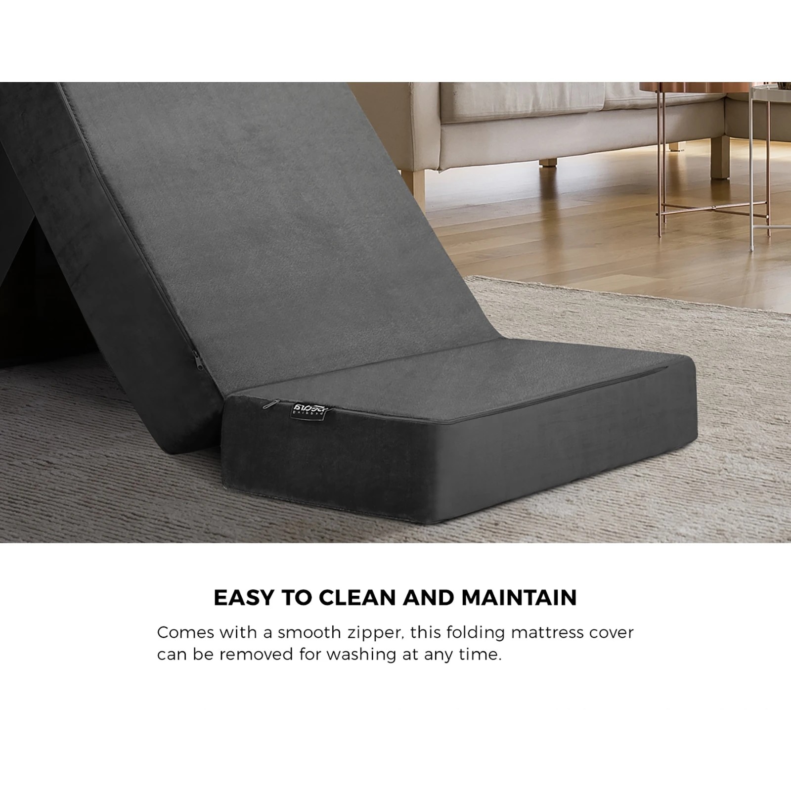 8 Bedra Bedding Foldable Foam Mattress Sofa Bed Portable Camping Folding Floor Bed Single - Grey, 8 of 10