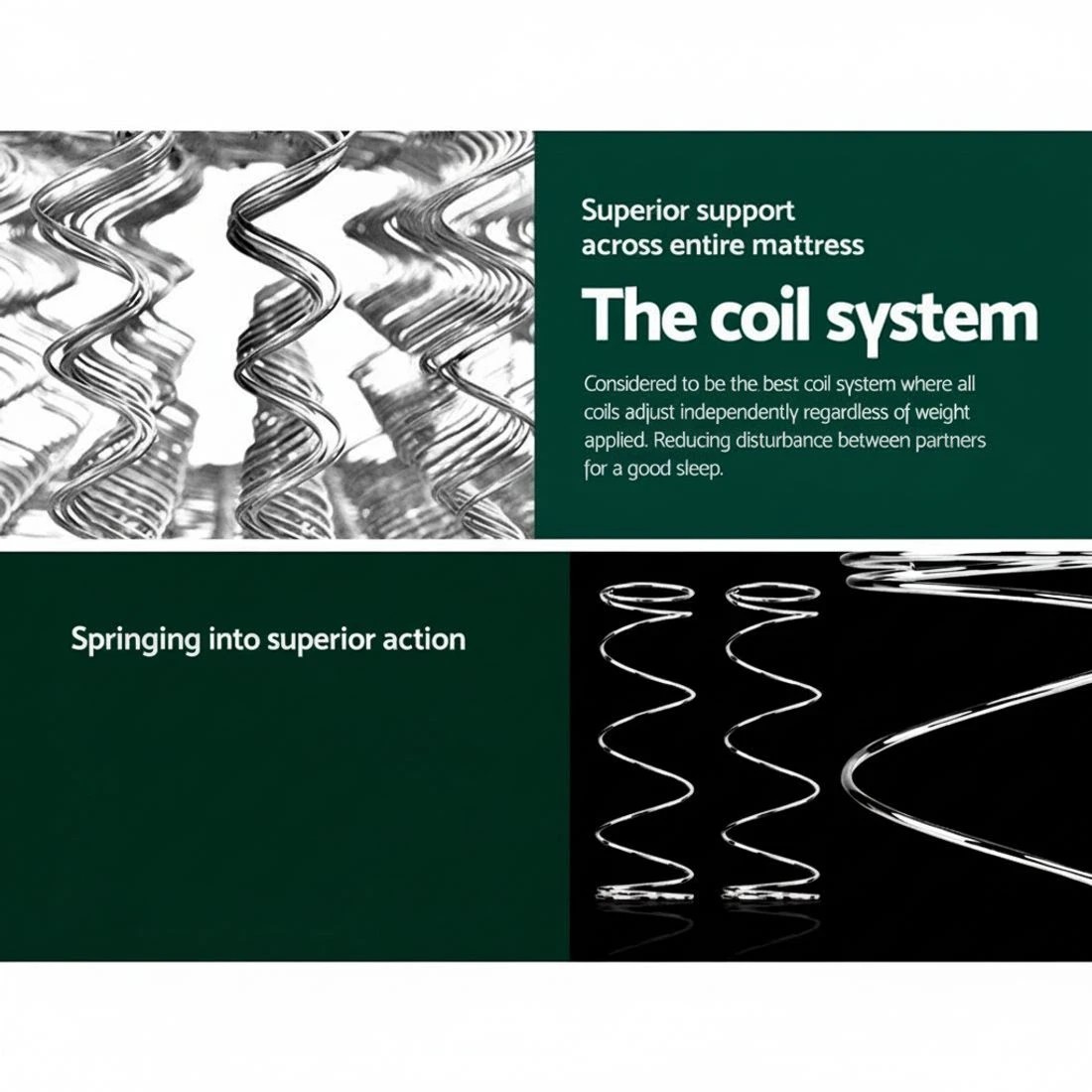 5 Giselle Bedding 18cm Mattress Pillow Top King Single - King Single Bed - Grey, 5 of 5