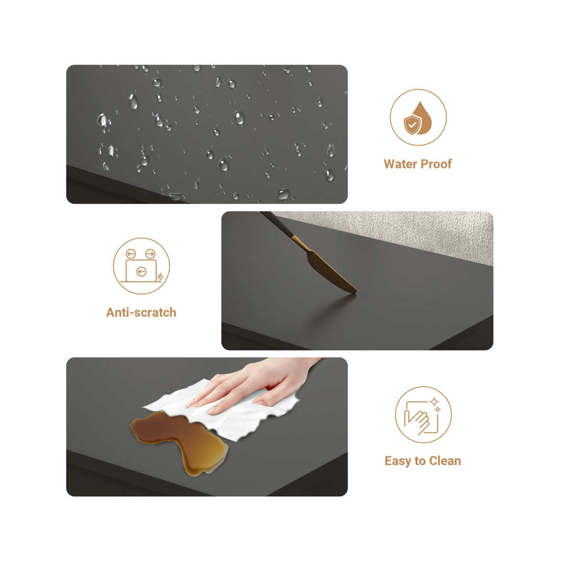 9 Advwin Lift up Top Coffee Table with Hidden Storage & Drawers RGB LED Lights Wooden Tea Table Black, 9 of 9