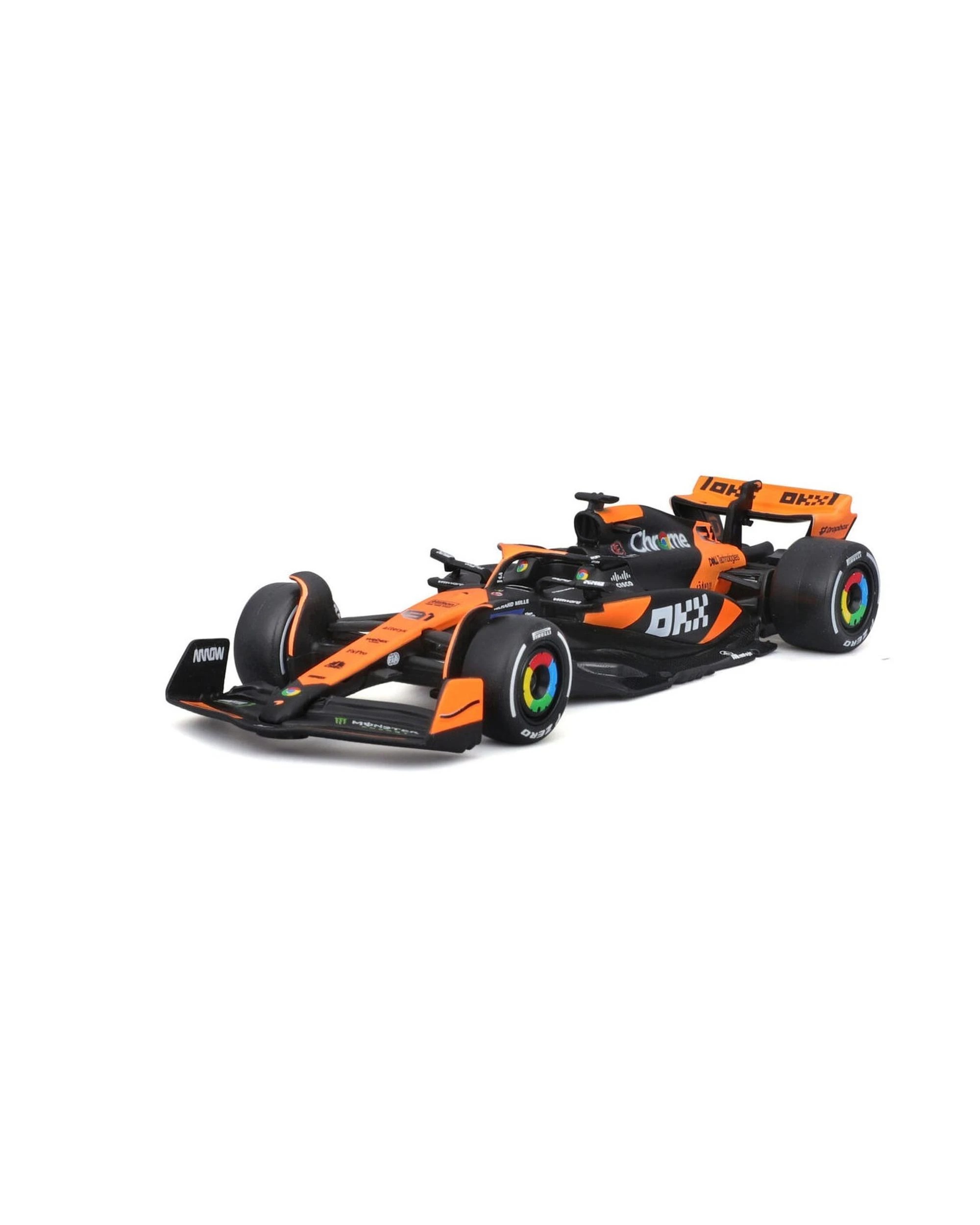 2 Bburago Formula Racing 2024 F-1 McLaren MCL38 #81 Oscar Piastri 1:43 Scale Diecast Vehicle, 2 of 6