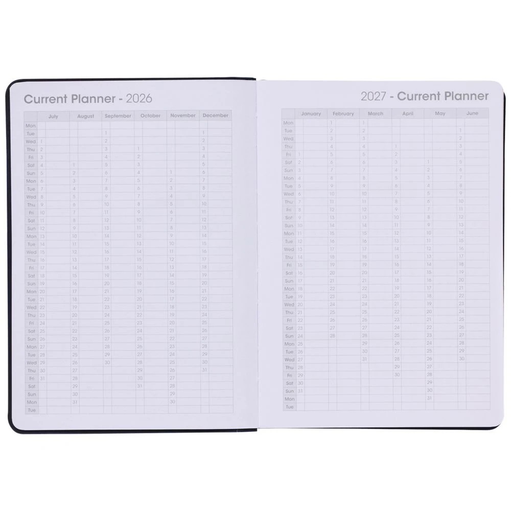 3 Otto A5 Day to Page Diary FY26/27 with Pen Navy, 3 of 7