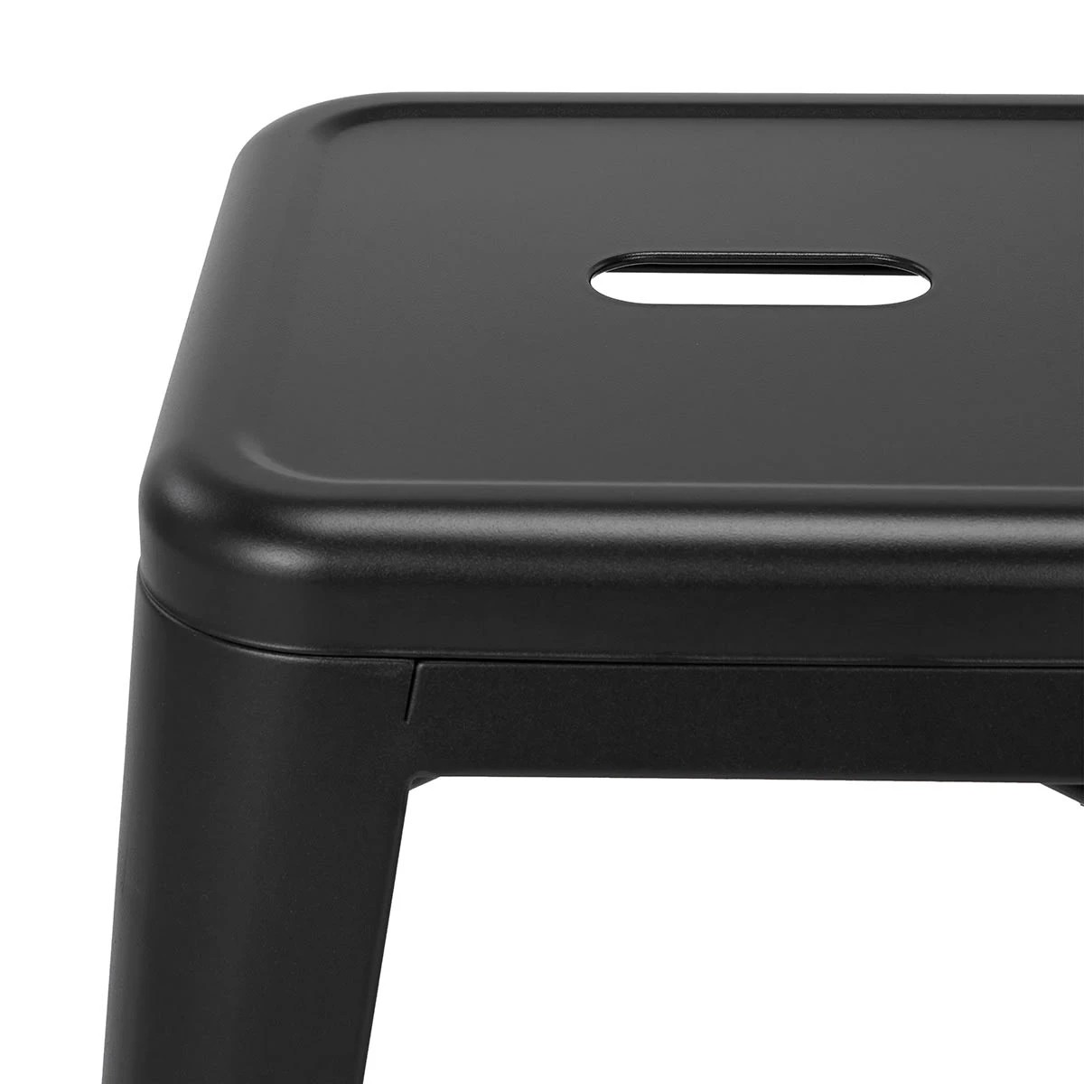 3 65cm Metal Bar Stool - Black, 3 of 8