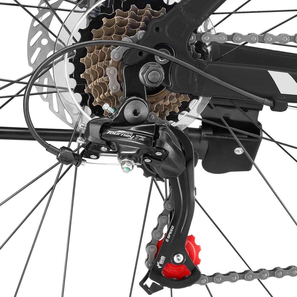 4 Progear Surge MTB Mens 26x17" Matt Black, 4 of 4