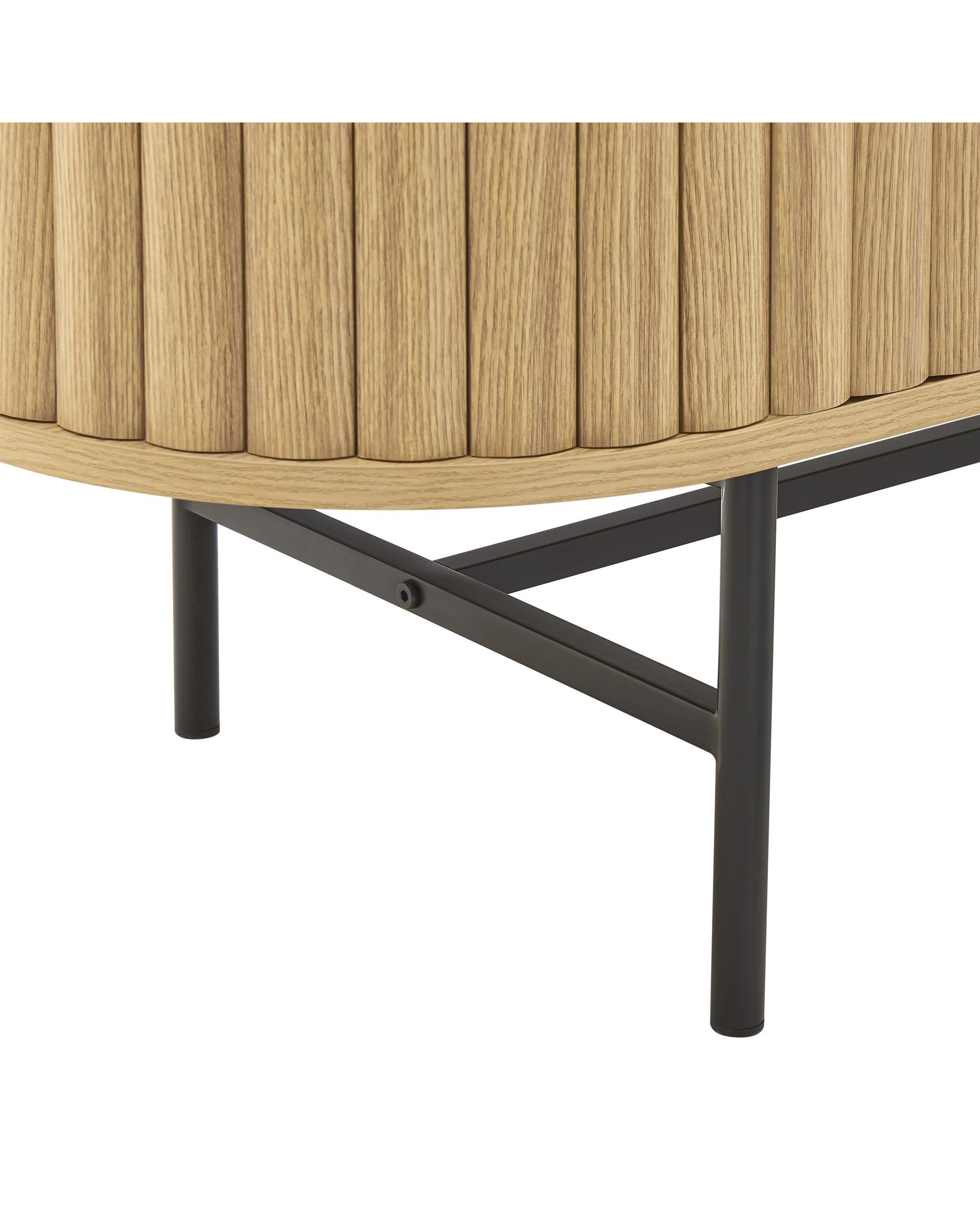 6 Kodu TV Entertainment Unit Lowline 4 Doors 180cm Oak - Natural, 6 of 8