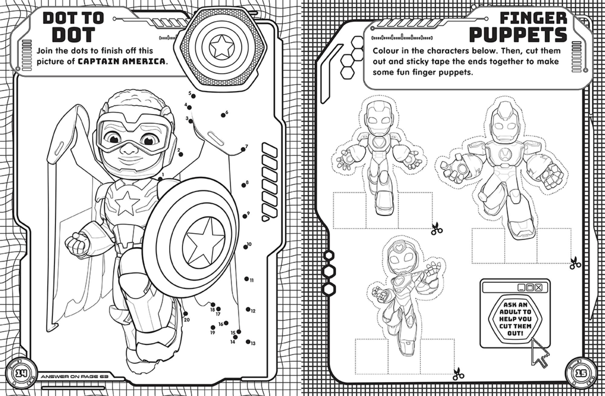 4 Disney Jr. Marvel Iron Man and His Awesome Friends Mega Colouring Book, 4 of 4