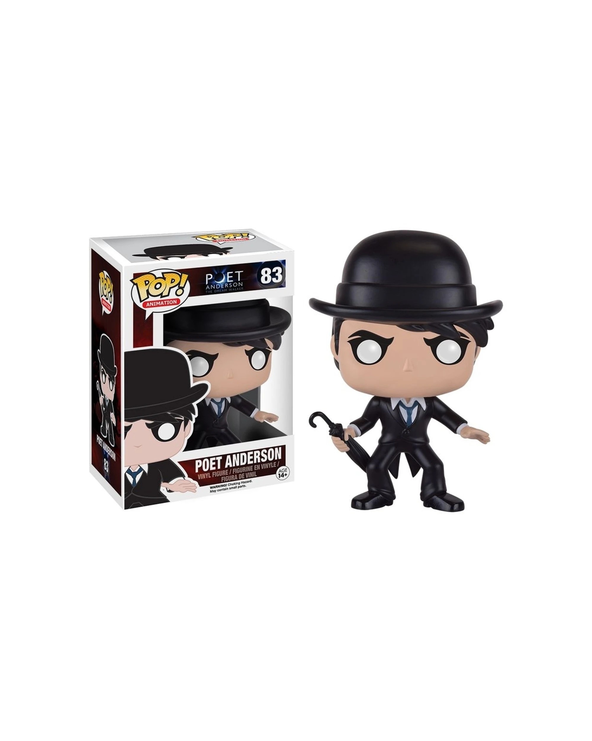 3 Pop Vinyl Figurine Poet - Poet Anderson Vinyl Figure 10cm Collector Toy - Black, 3 of 3