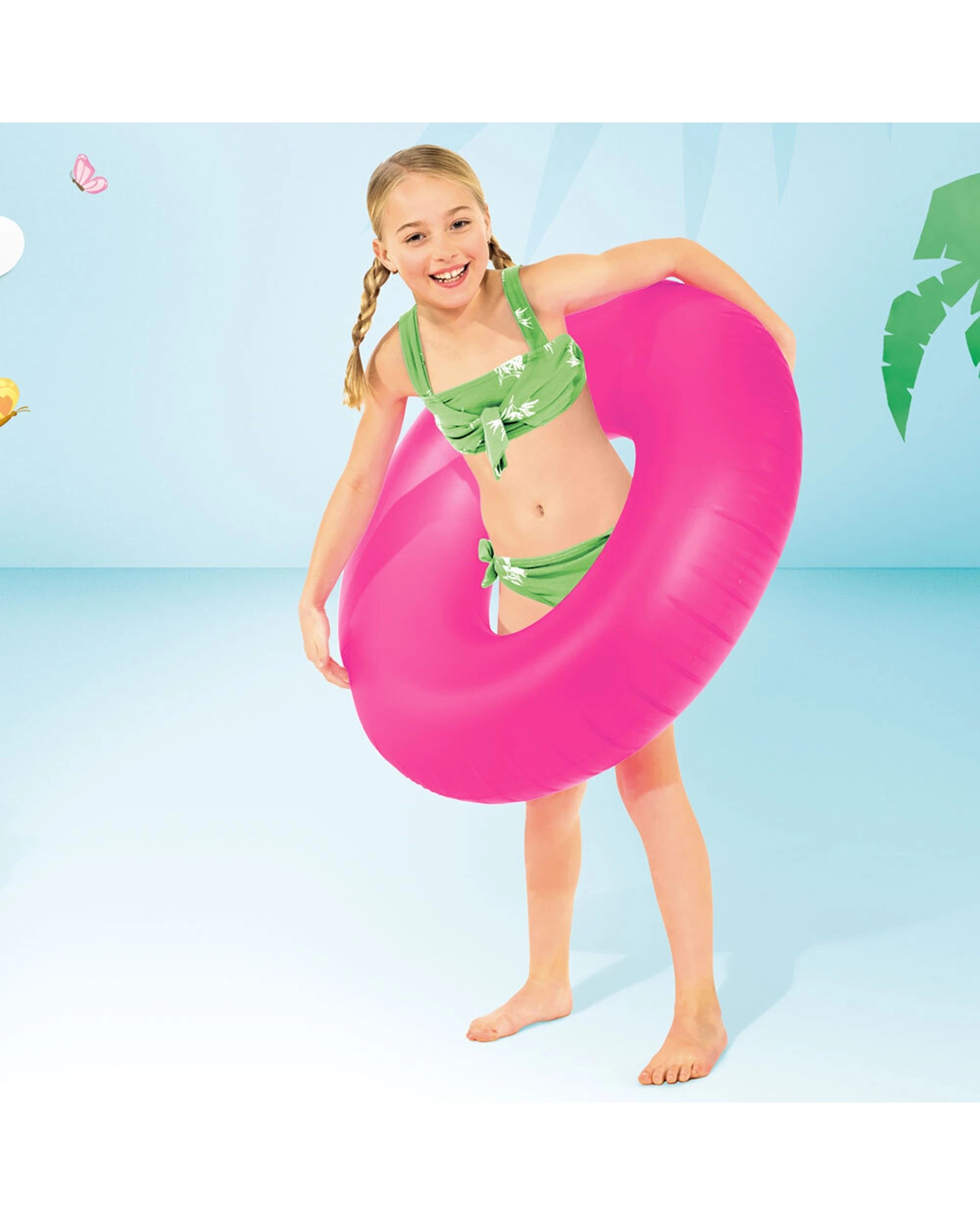 7 Intex 3x Neon Frost Inflatable Tubes Swim Rings - Assorted, 7 of 9