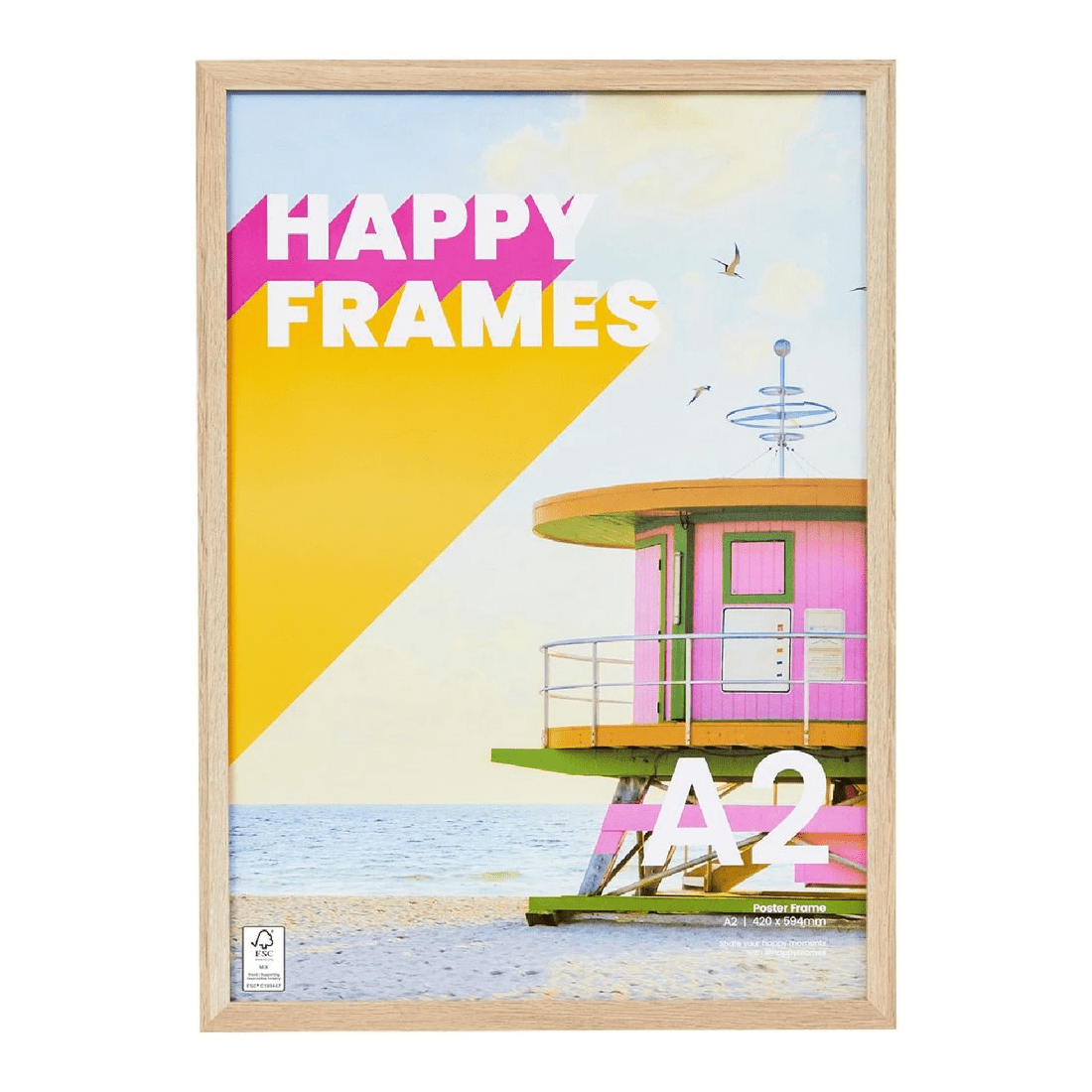 1 A2 Poster Frame Oak, 1 of 4