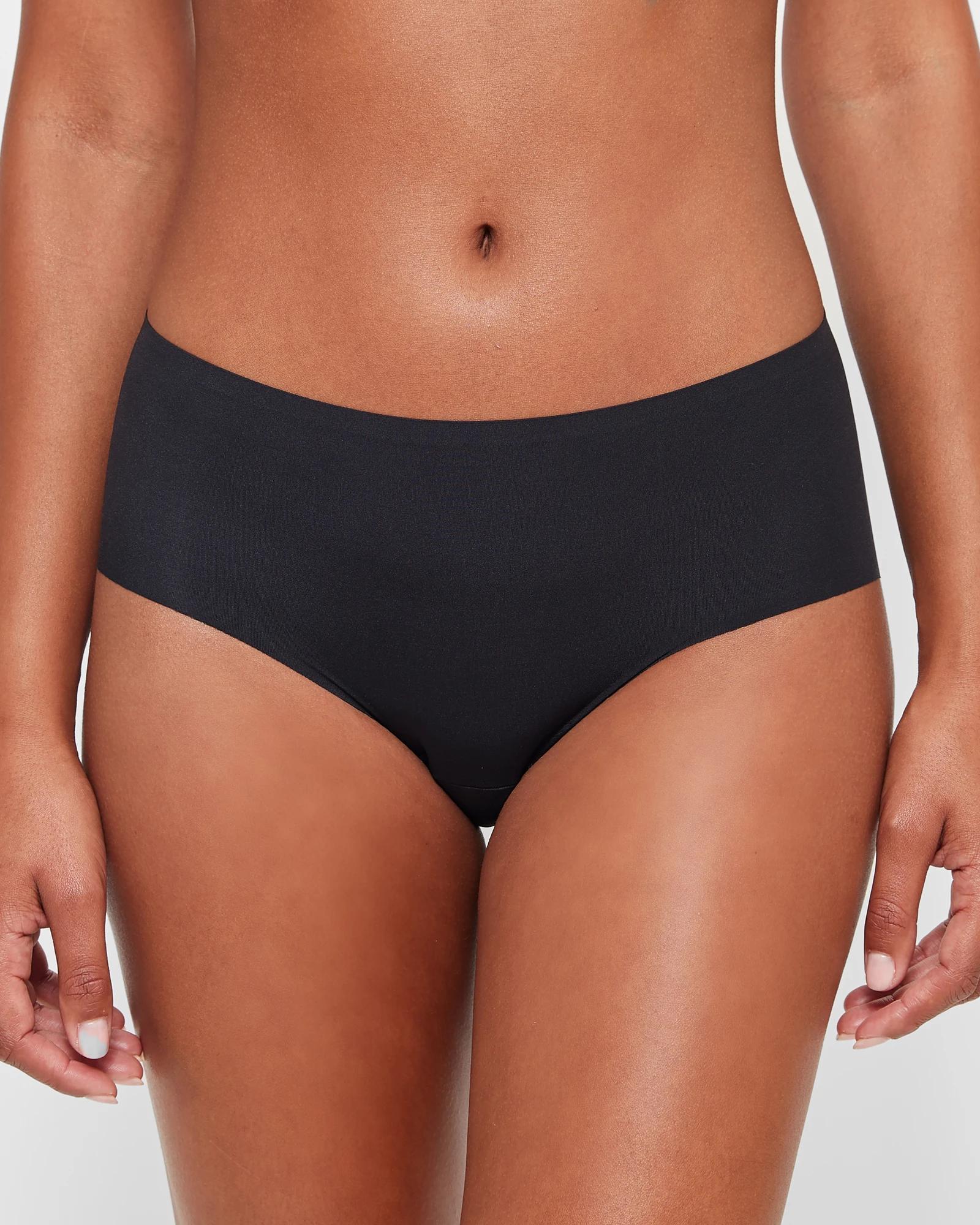 2 Target Womens Bonded No Show Midi Briefs 2 Pack BLACK, 2 of 4