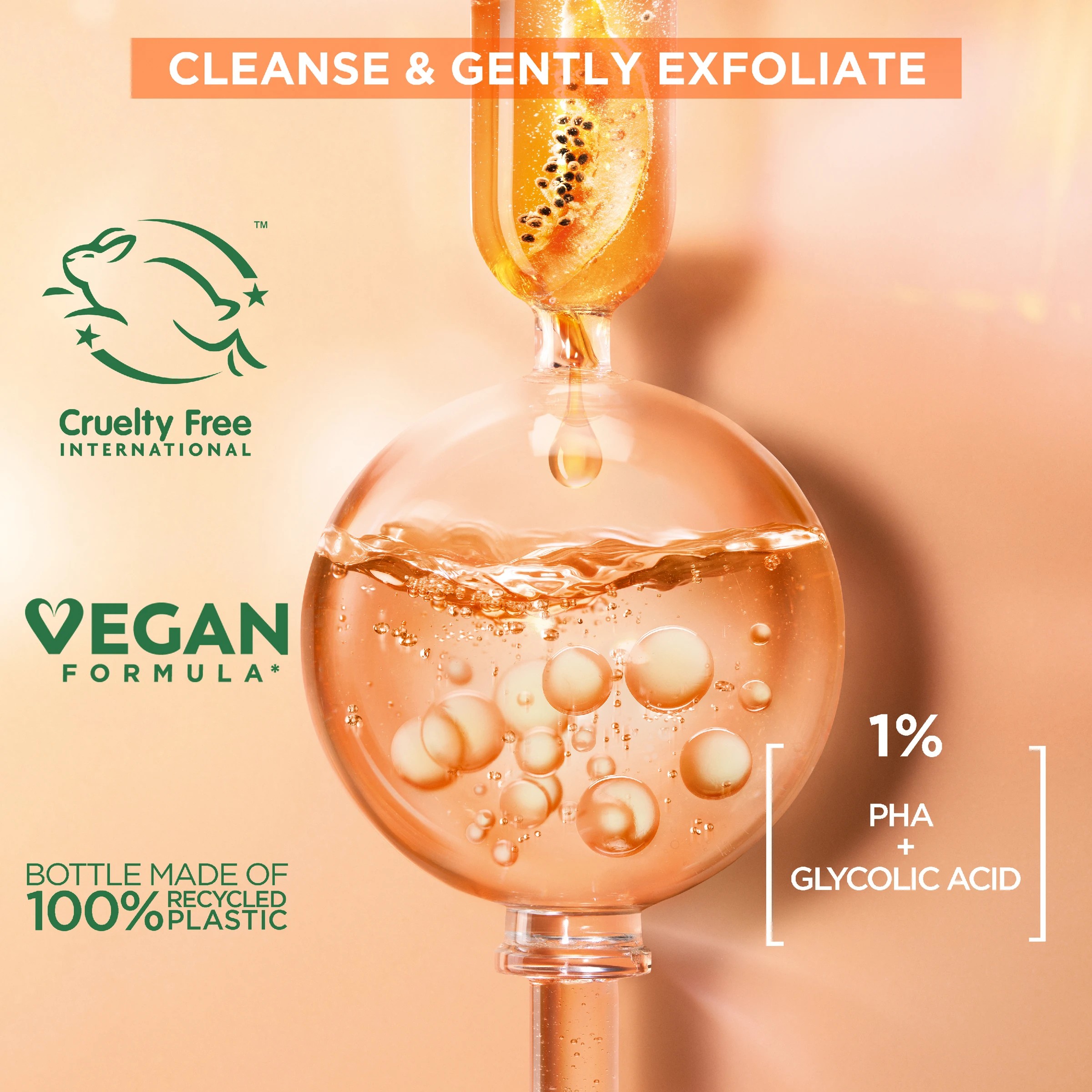 2 New Garnier SkinActive All-in-1 Micellar Gentle Peeling Water - 1% PHA and Glycolic Acid, 2 of 6