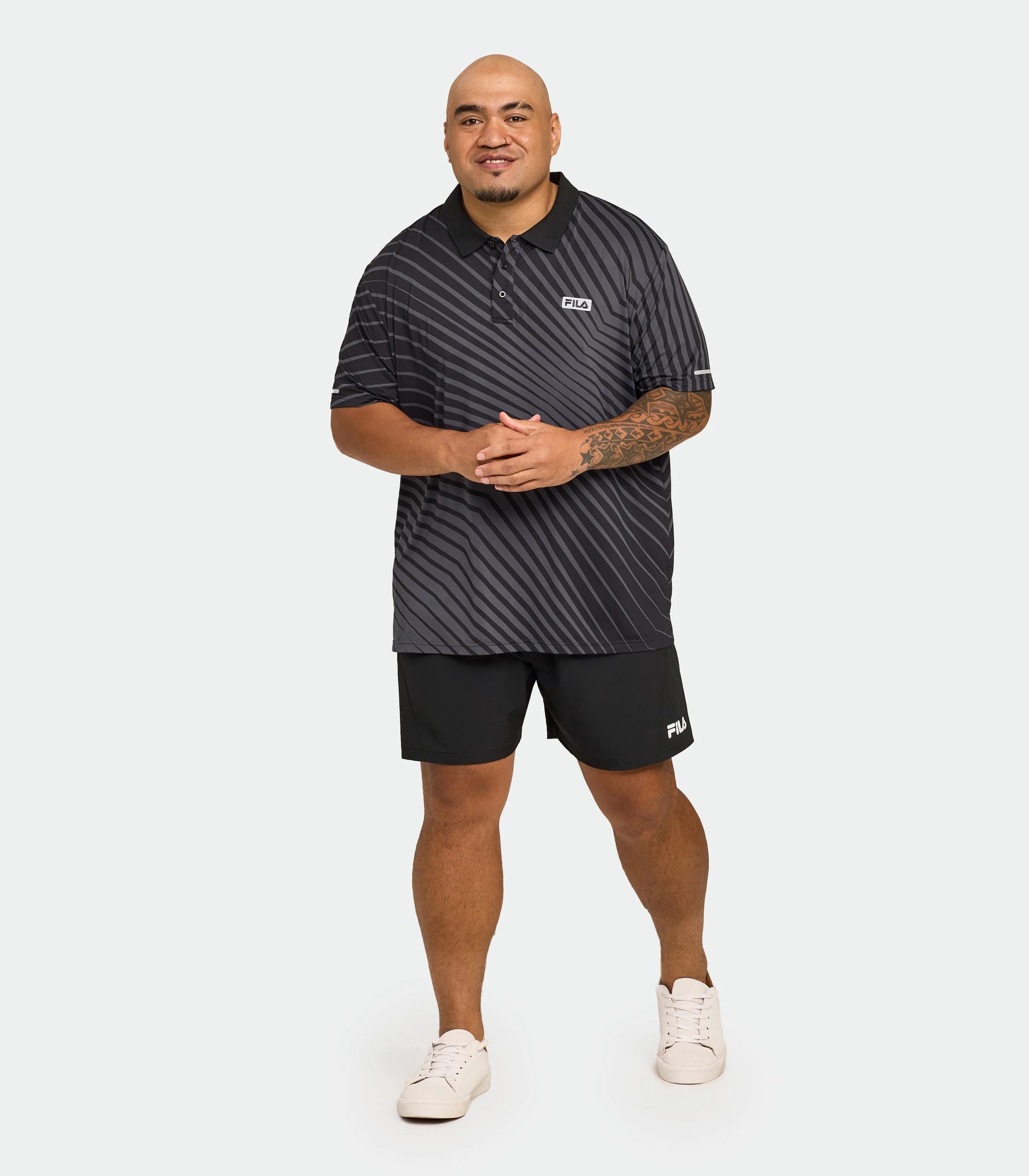 7 Plus Size Leyton Polo Top - Fila BLACK, 7 of 7