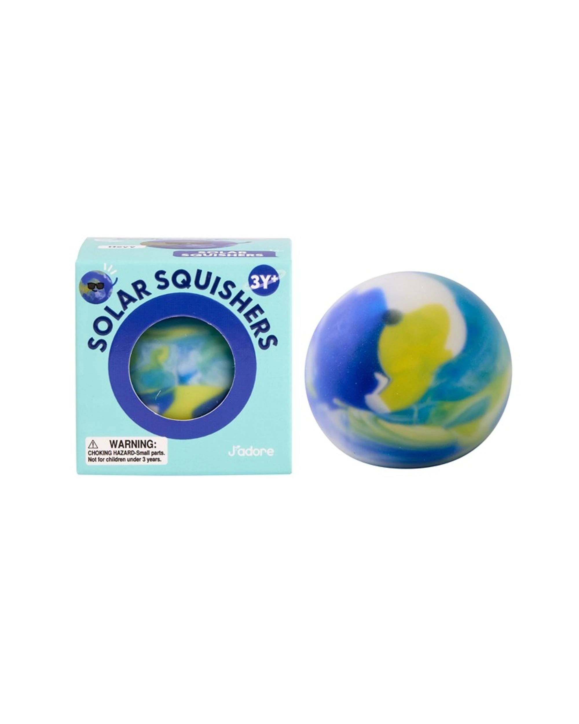 1 J'adore Solar Squishers Squishy - Blue, 1 of 3
