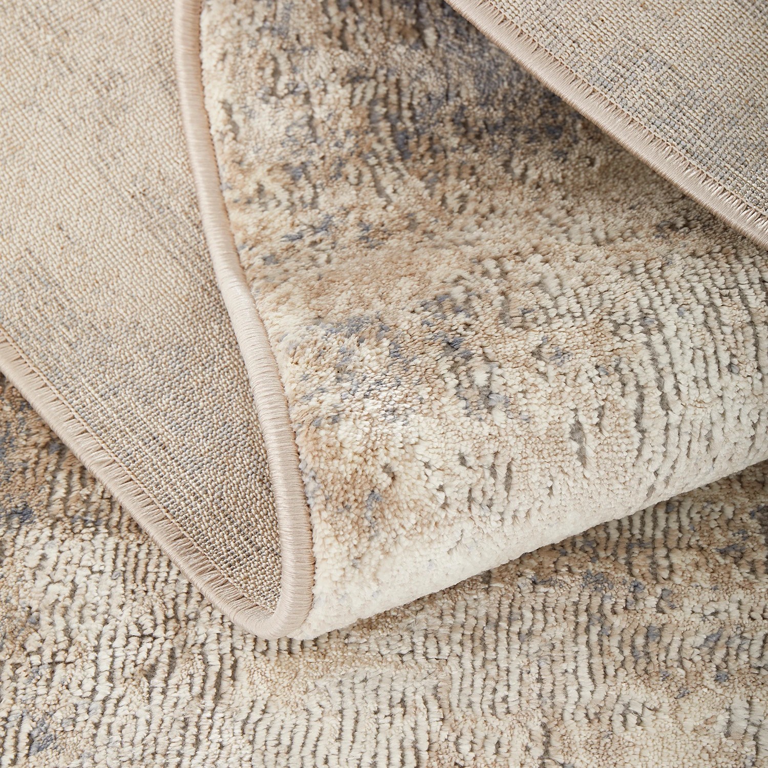 5 Common Ground Rugs Headland Aldo 200x80cm - Small Runner Power Loomed Pet Friendly Rug - Beige, 5 of 6