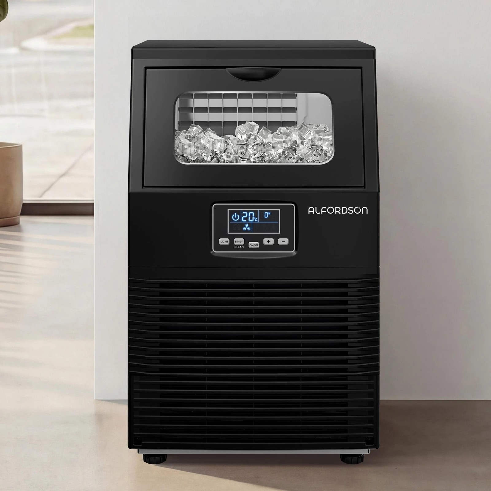 7 Alfordson Commercial Ice Maker Machine 38kg Ice Cube Stainless Steel - Black, 7 of 9