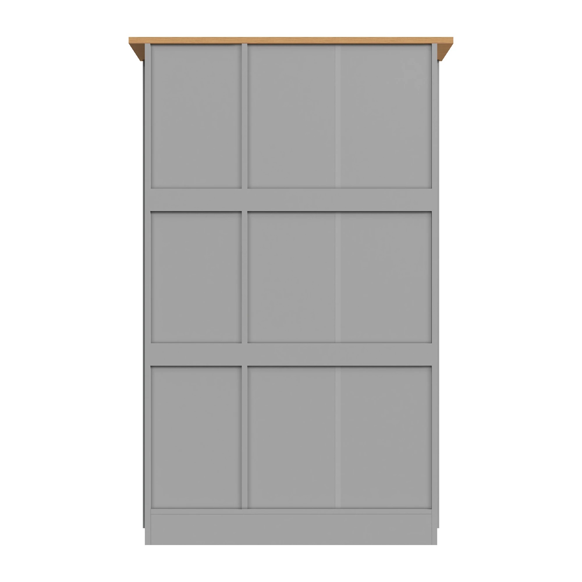 9 Alfordson Wardrobe Clothes Closet Storage Cabinet Organizer Shelf Hanging - Grey, 9 of 10