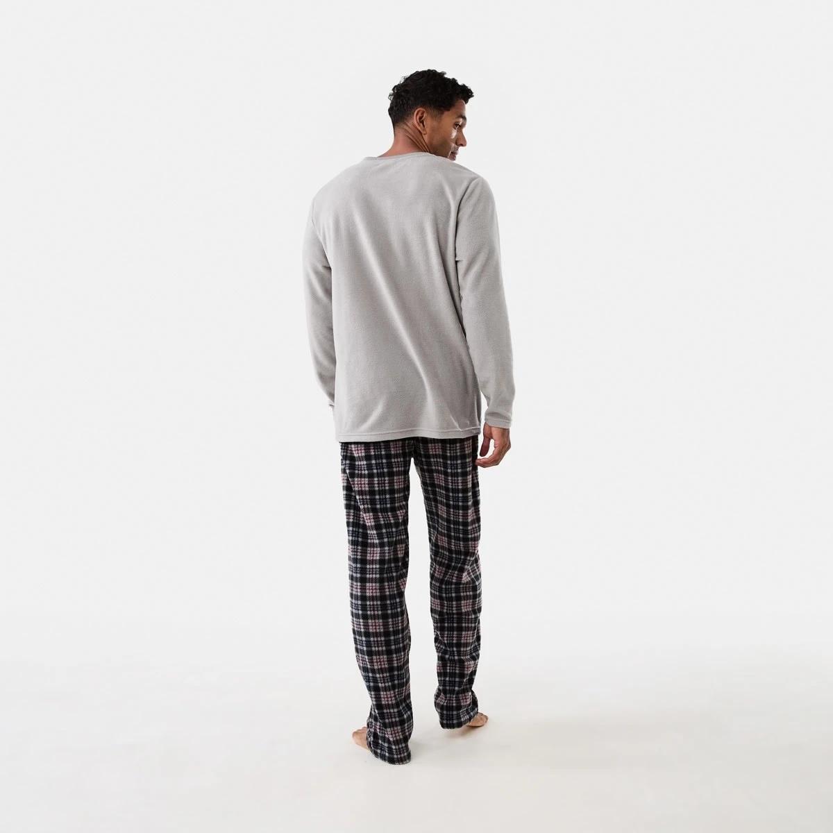 3 Long Sleeve Fleece Pyjama Set Hockeychk, 3 of 7