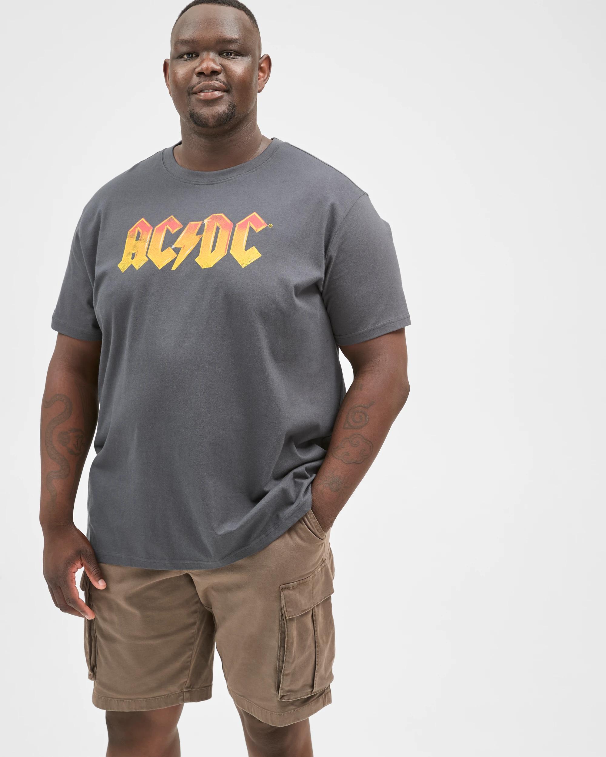2 AC/DC Plus Size Australian Cotton T-Shirt BLACK, 2 of 6