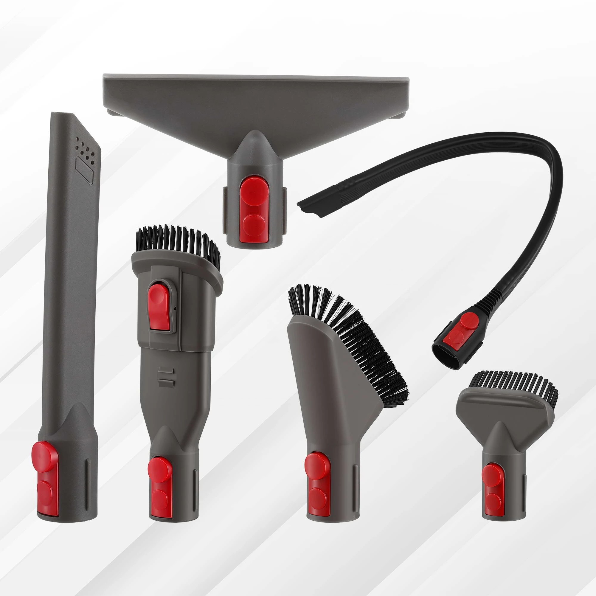 9 Devanti Vacuum Attachments 6 Pieces compatible with Dyson V5 V7 V8 V10 V11 - Grey, 9 of 9