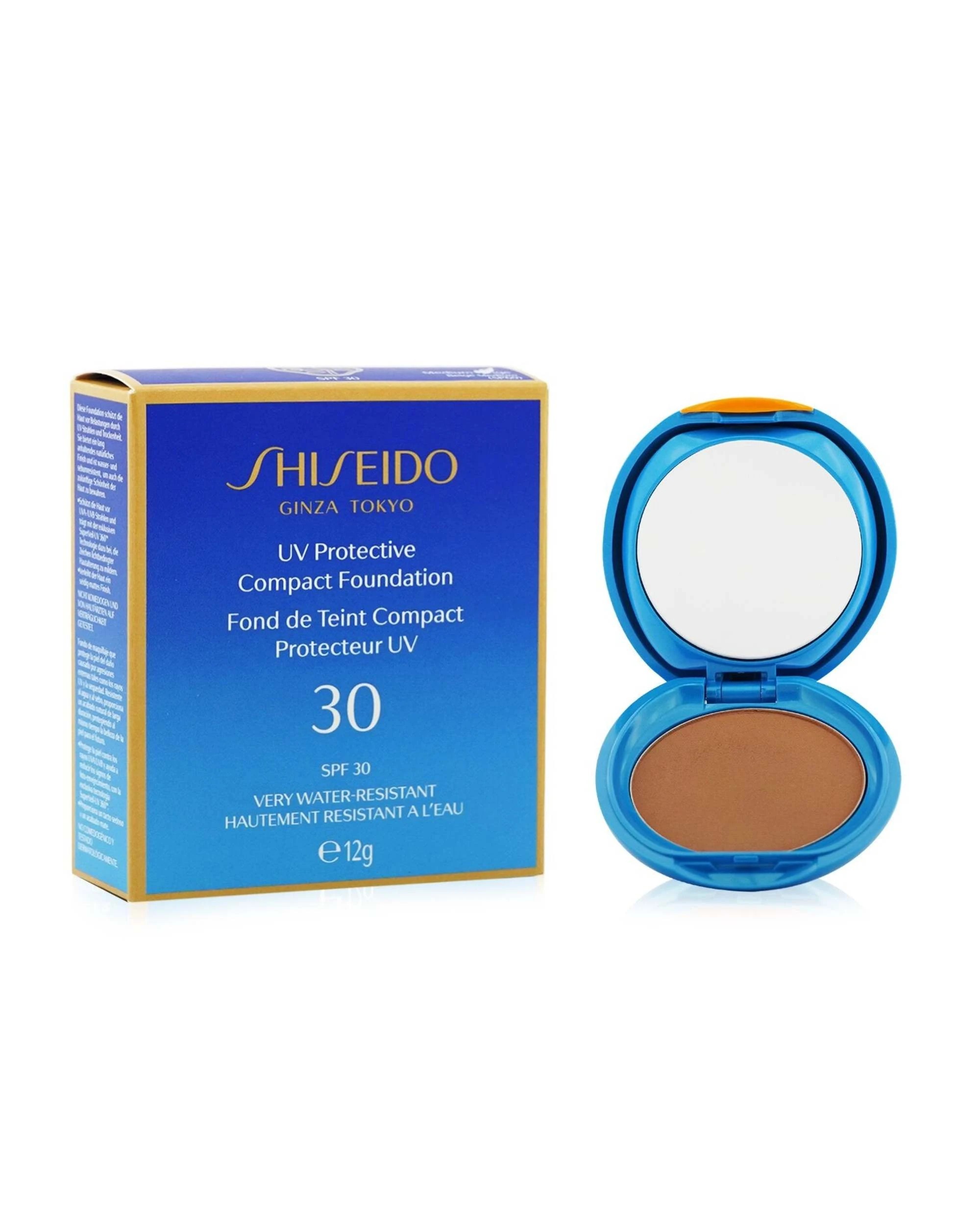 7 Shiseido UV Protective Compact Foundation SPF 30 (Case+Refill) - # 12g/0.42oz - Natural, 7 of 9